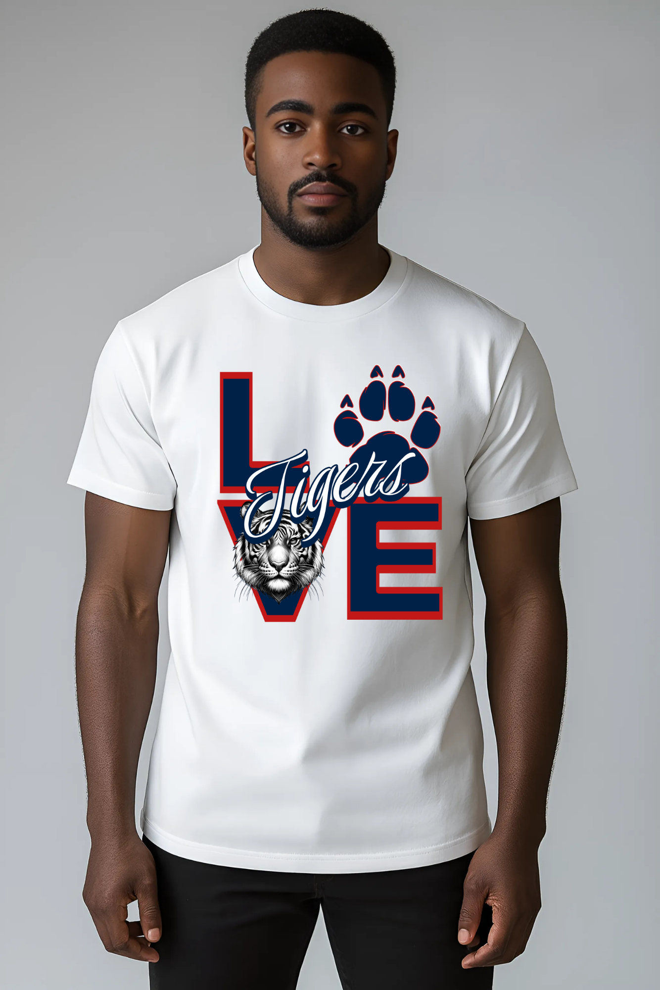 Love Tigers Varsity Men's Jersey Short Sleeve Tee - Thee Shirts