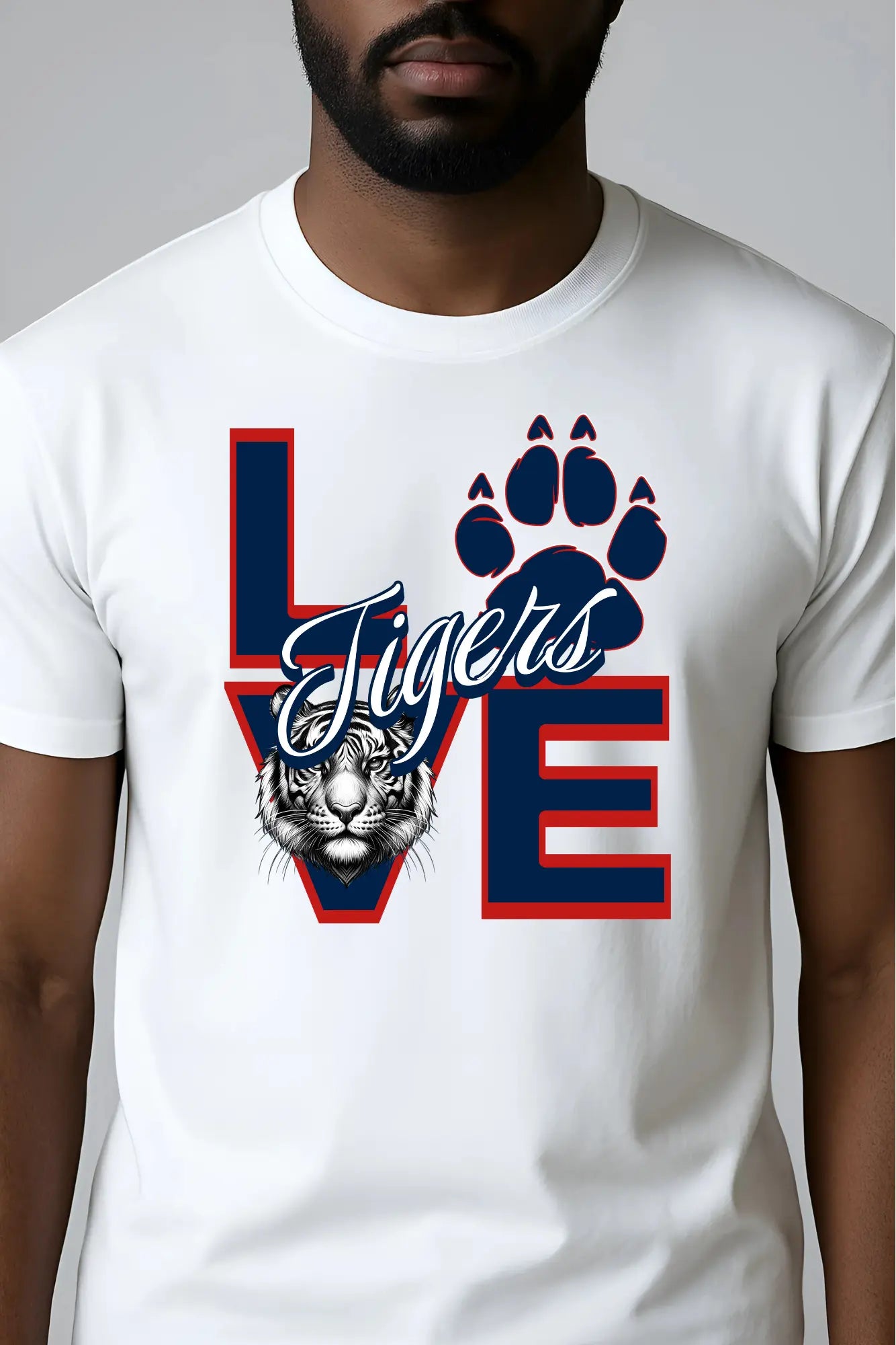 Love Tigers Varsity Men's Jersey Short Sleeve Tee Printify