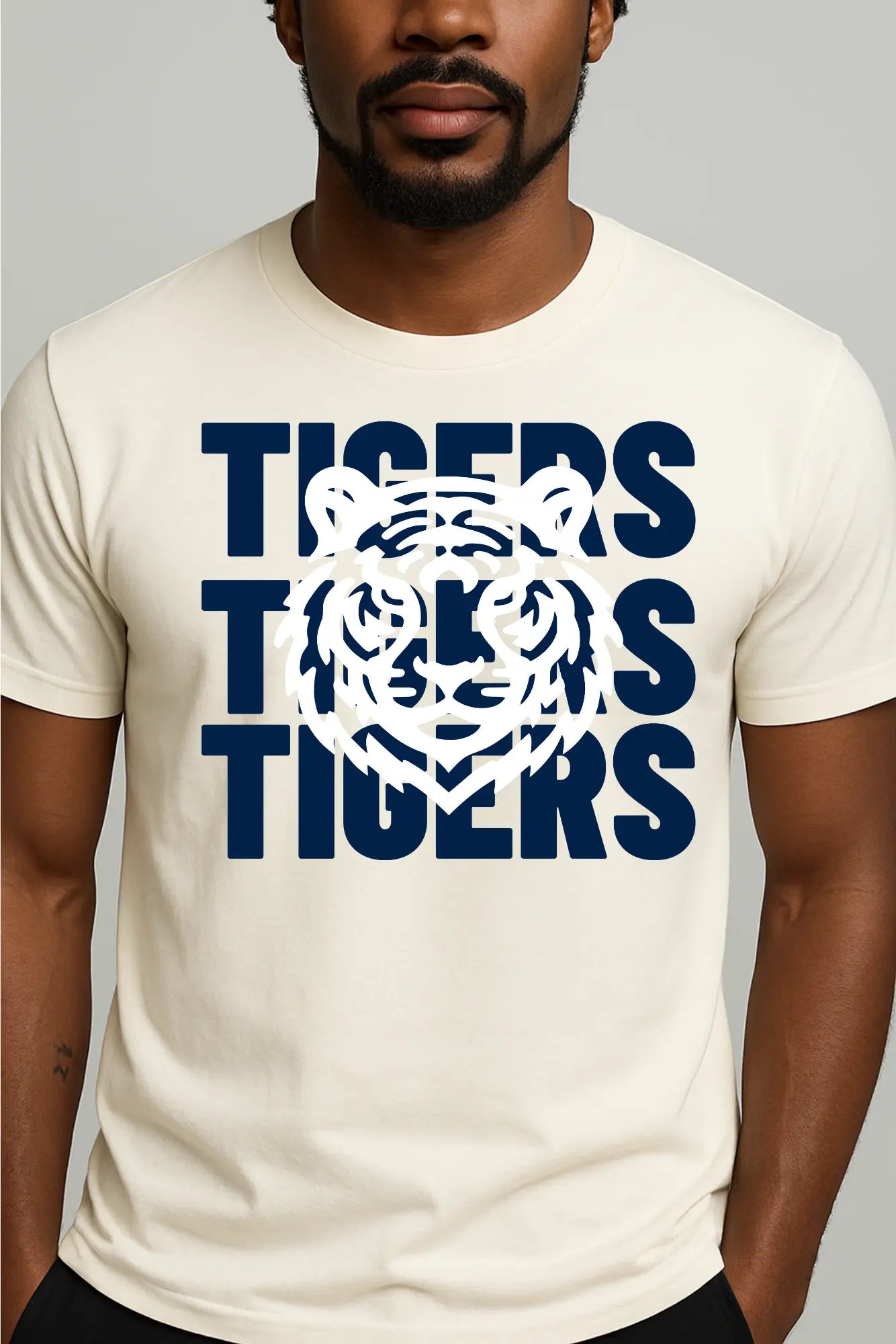 Jackson State Univ Tigers 3X Navy Jersey Short Sleeve Tee Printify