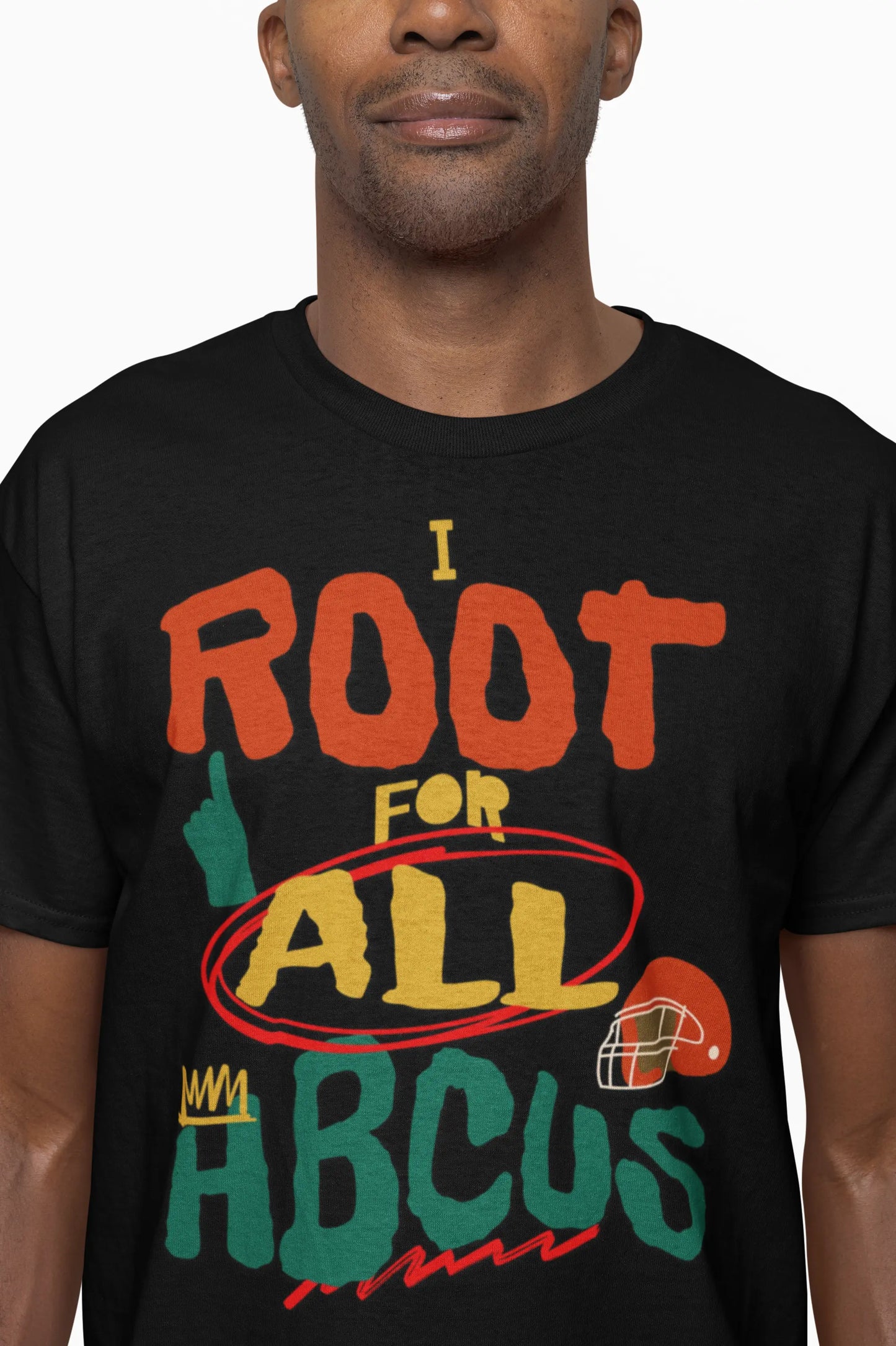 I Root for All HBCUs Black Jersey Short Sleeve Tee Printify