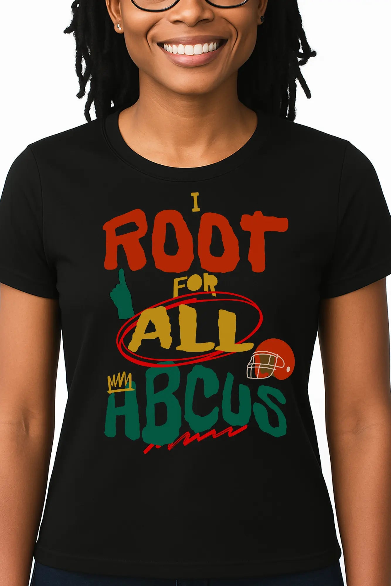I Root for All HBCUs Black Jersey Short Sleeve Tee Printify