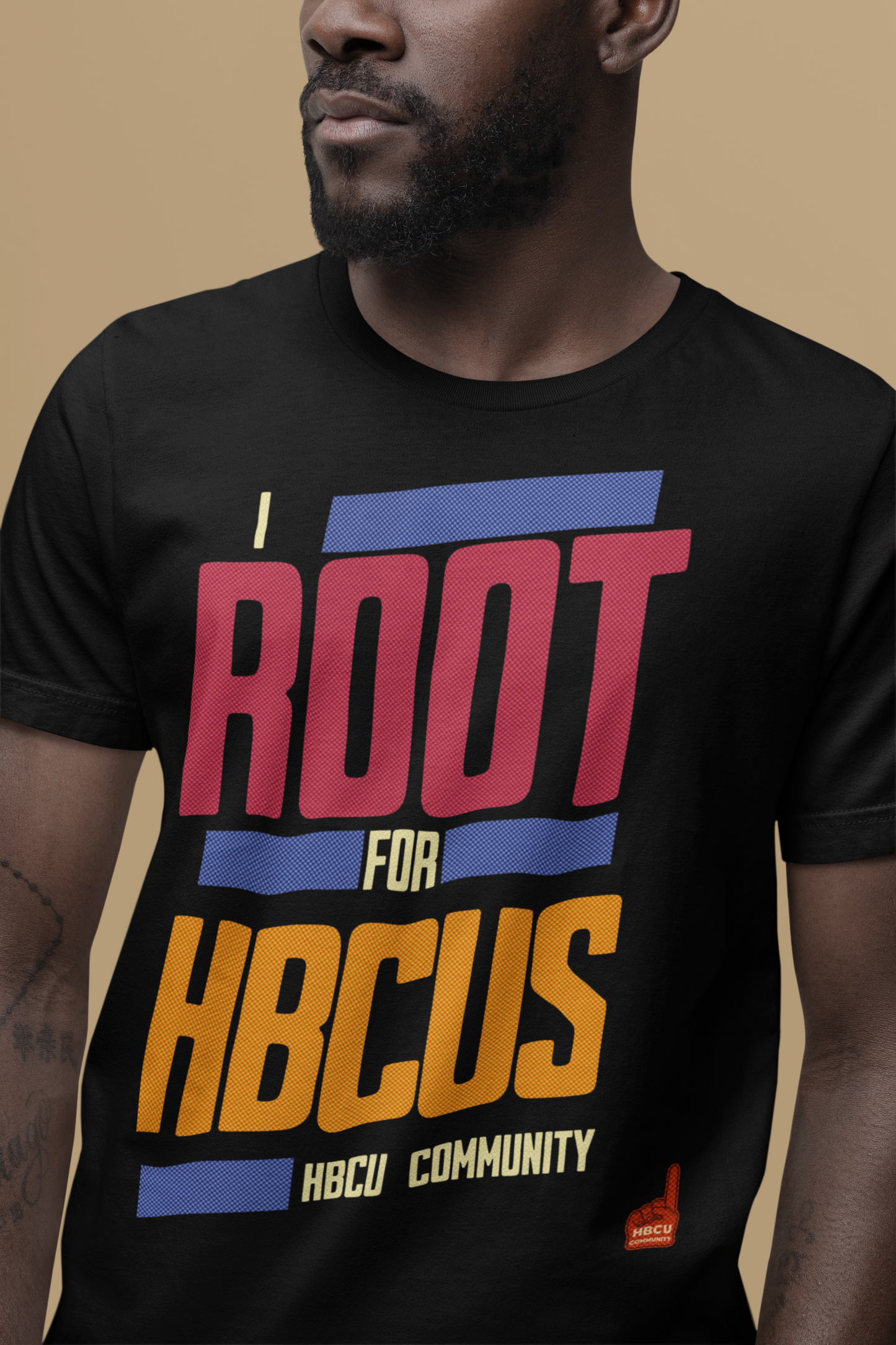 I Root For HBCUs Black Jersey Short Sleeve Tee - Thee Shirts
