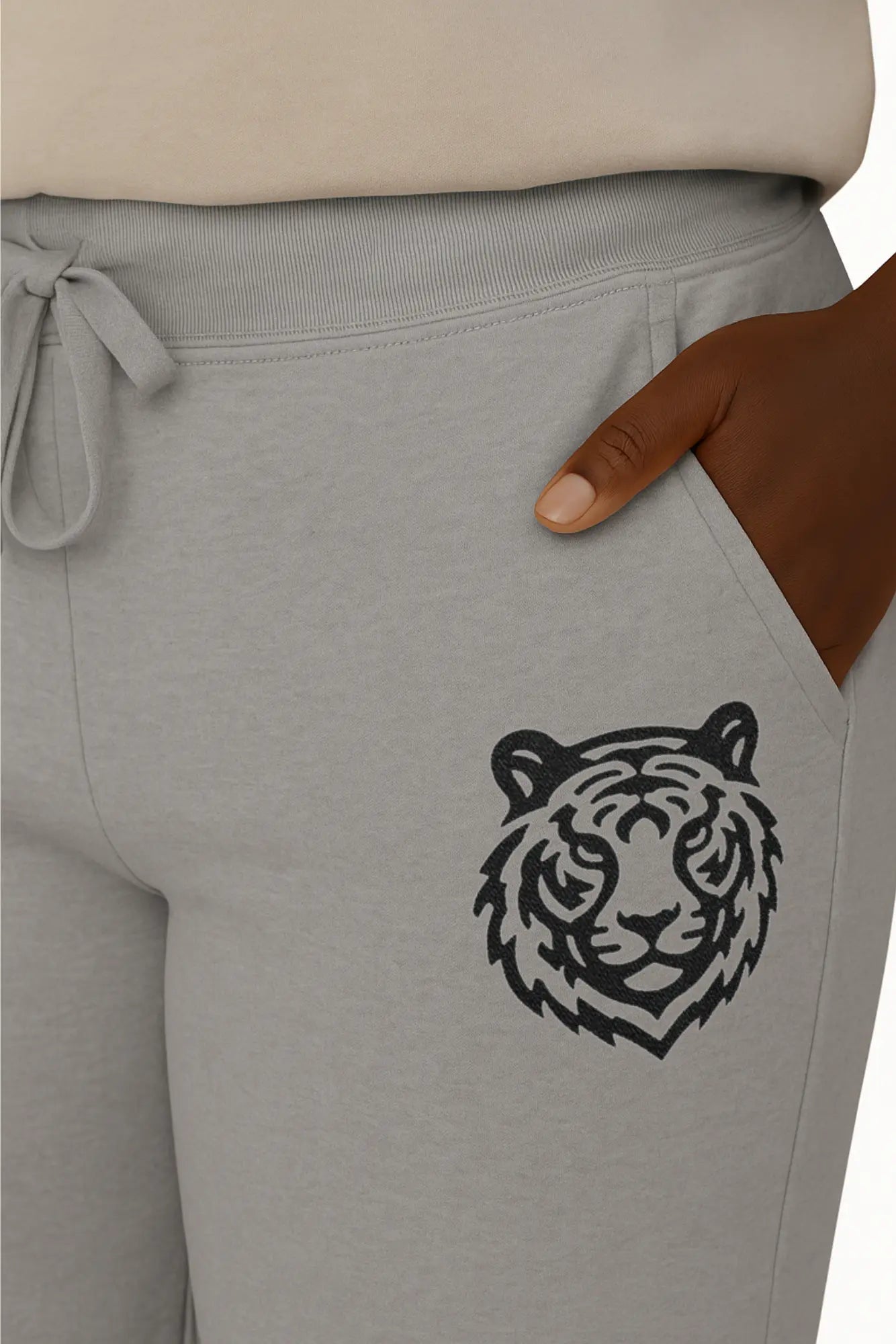 Tigerhead Women's Navy Lightweight Fleece Sweatpants Printify