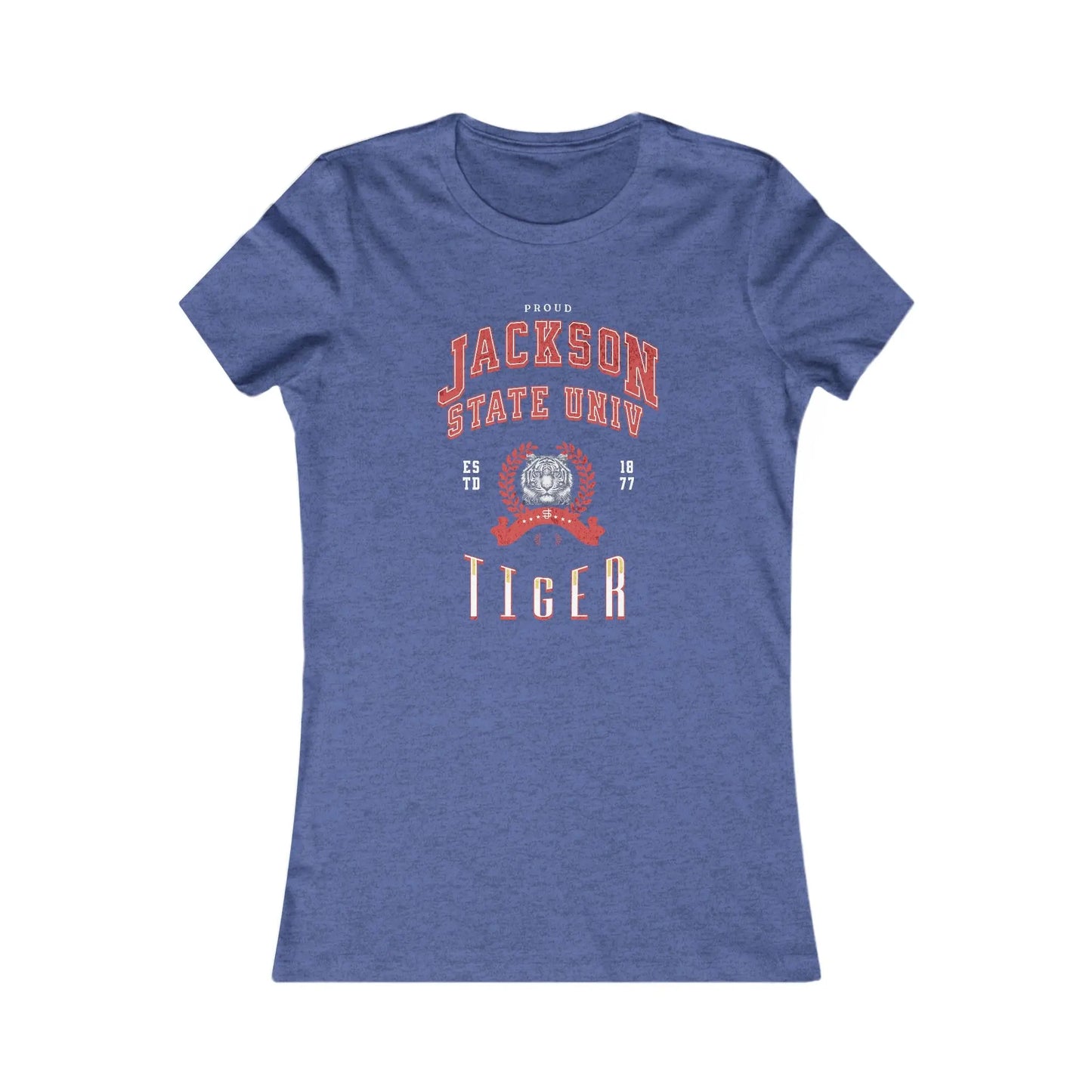 Proud Jackson State Univ Tiger Women's Red Favorite Tee Printify