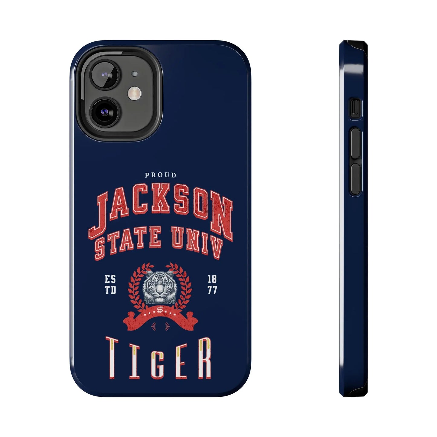 Proud Jackson State Univ Tiger Red - Navy Case Printify