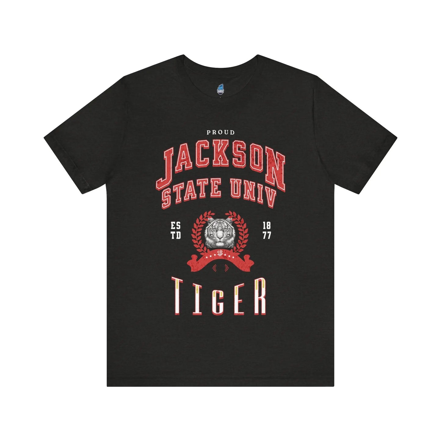 Proud Jackson State Univ Tiger Men's Red Jersey Short Sleeve Tee Printify