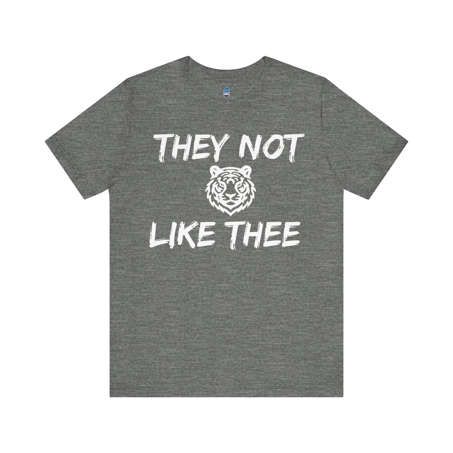 They Not Like Thee Men's Tiger White Jersey Short Sleeve Tee Printify