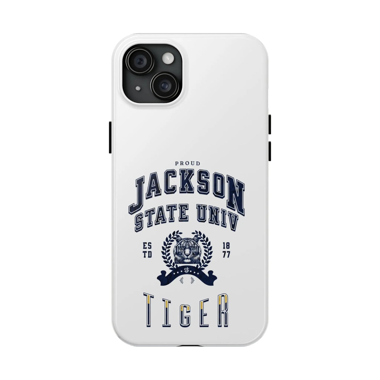 Proud Jackson State Univ Tiger Navy - White Case Printify