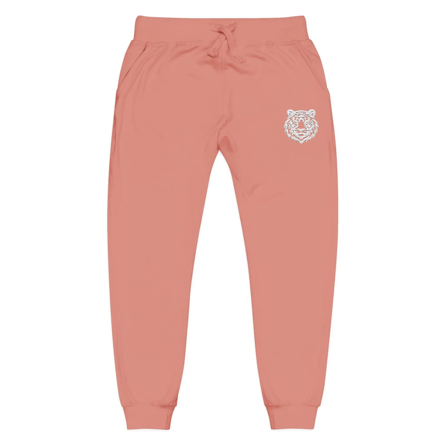 Tigershead Women's White Lightweight Fleece Sweatpants Printify