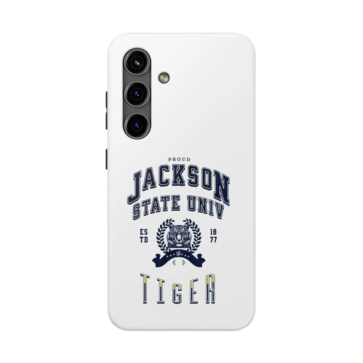 Proud Jackson State Univ Tiger Navy - White Case Printify