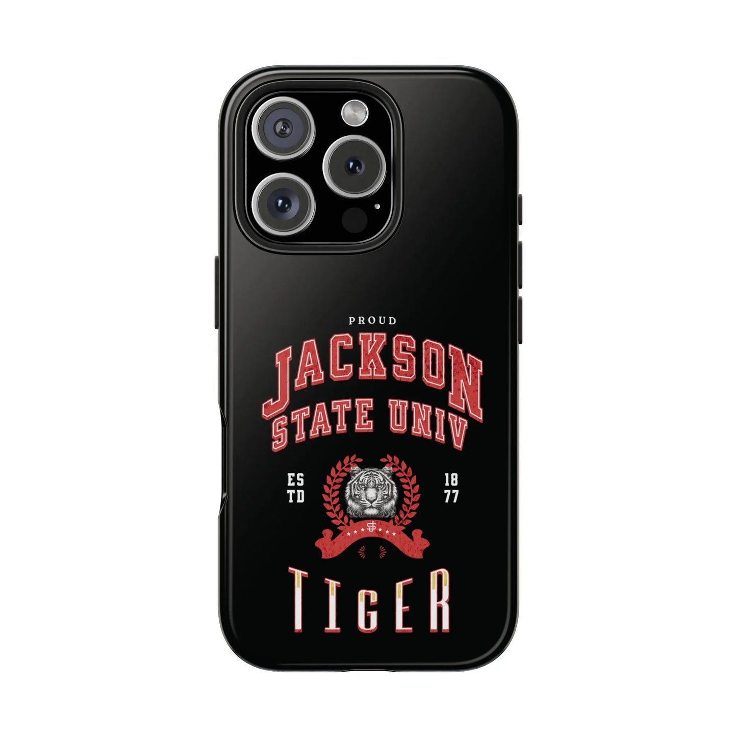 Proud Jackson State Univ Tiger Red - Black Case Printify