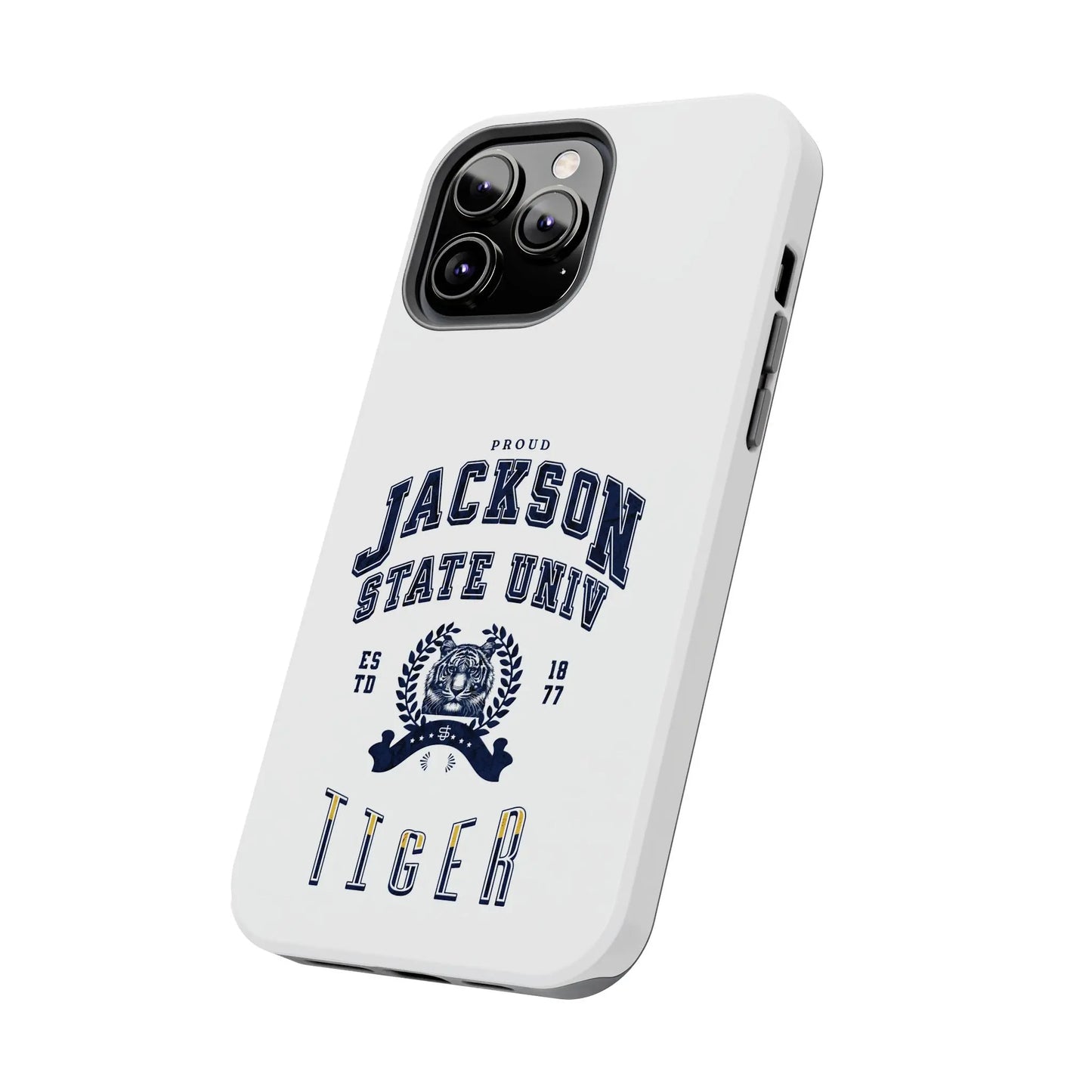 Proud Jackson State Univ Tiger Navy - White Case Printify