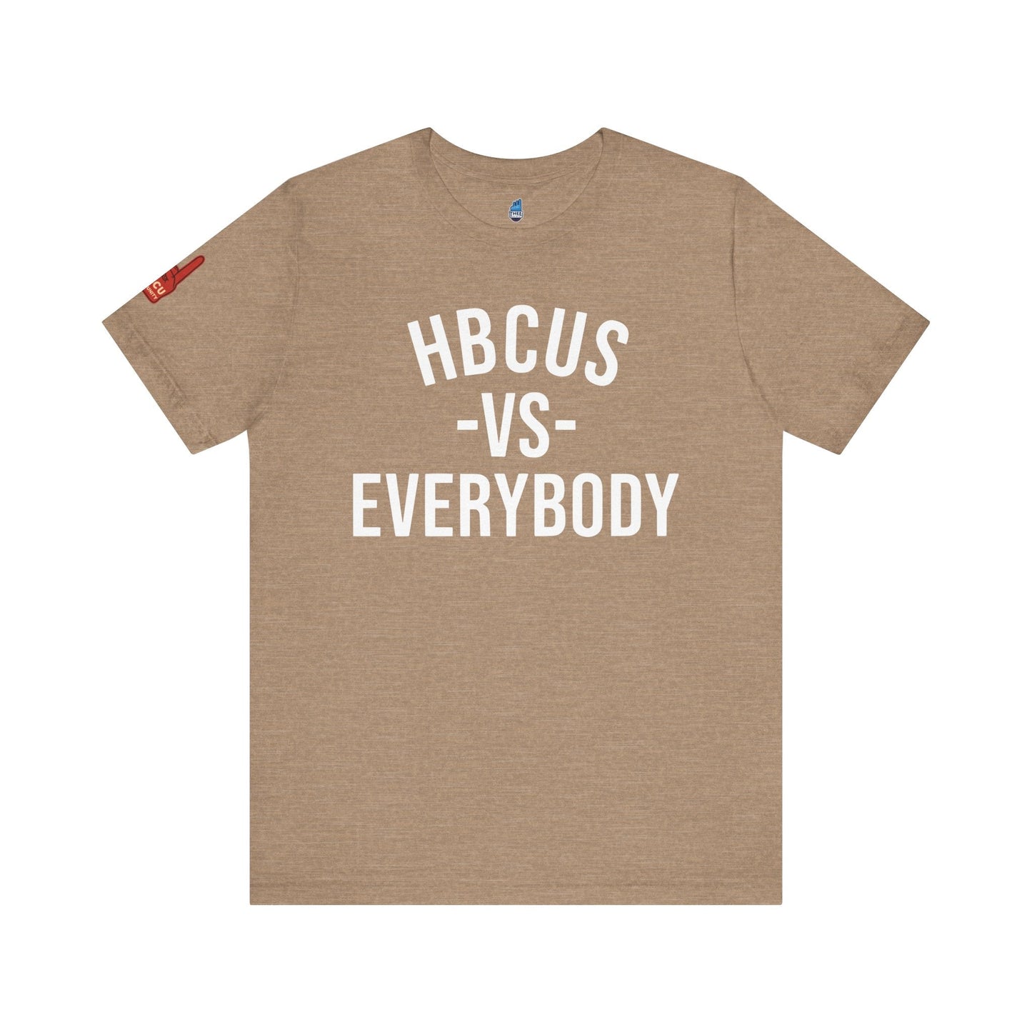 HBCUS vs Everybody Black Font Jersey Short Sleeve Tee Printify