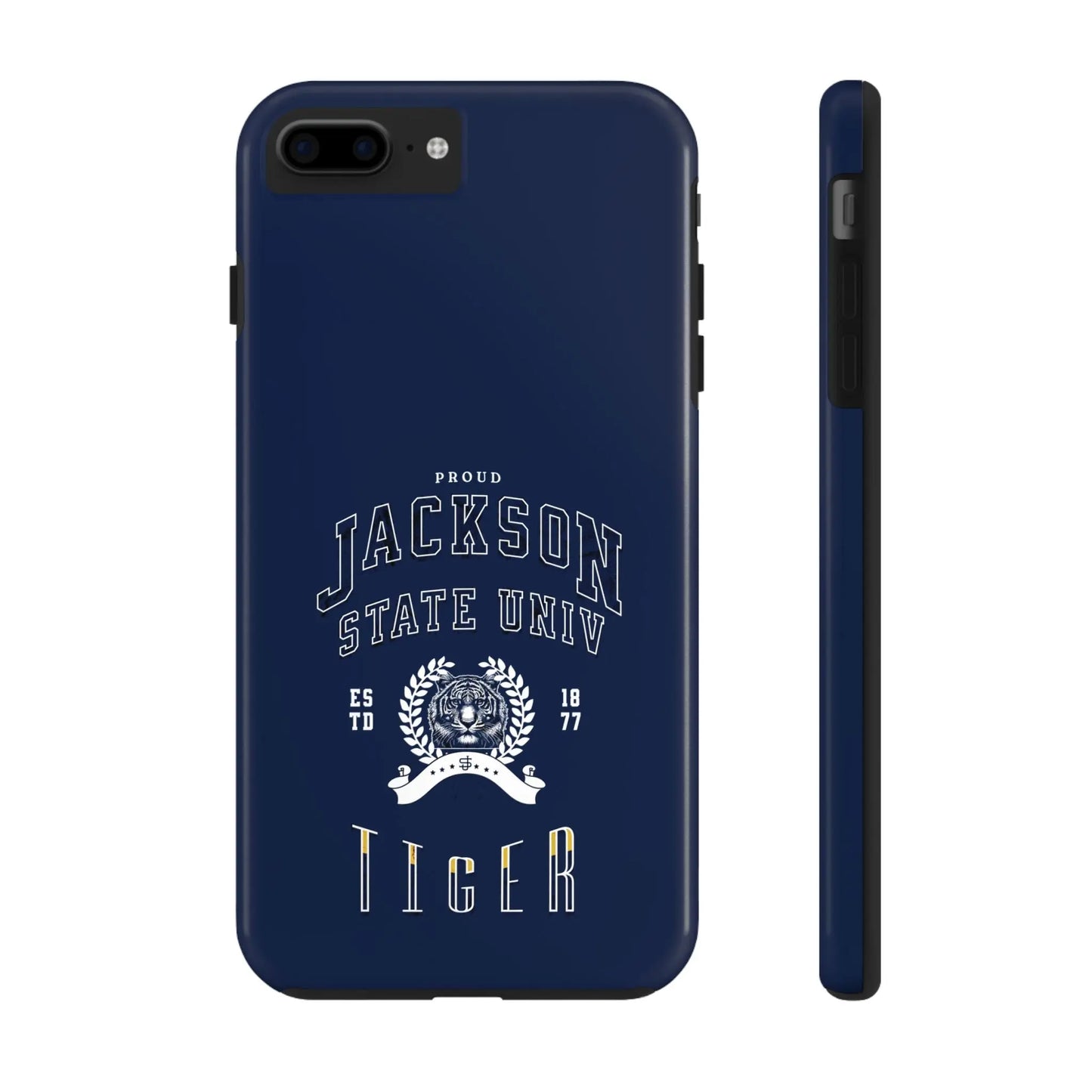 Proud Jackson State Univ Tiger White - Navy Case Printify