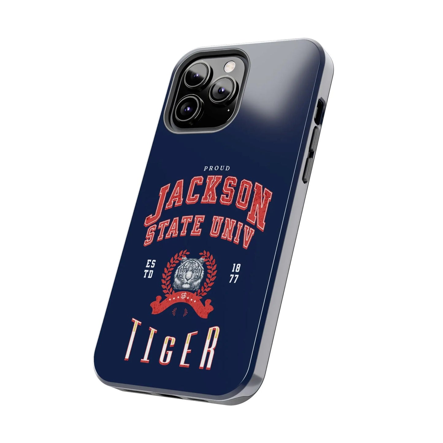 Proud Jackson State Univ Tiger Red - Navy Case Printify