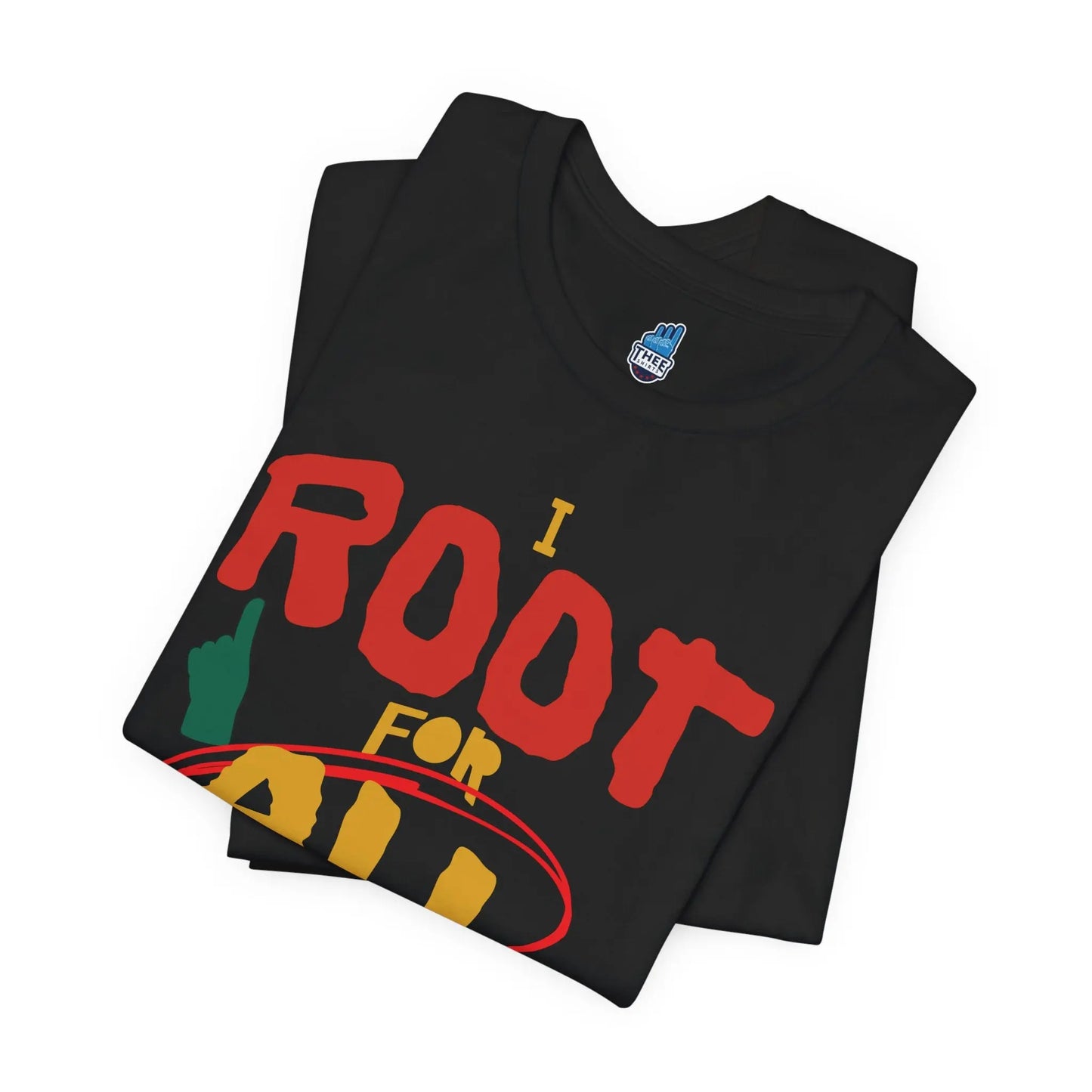 I Root for All HBCUs Black Jersey Short Sleeve Tee Printify