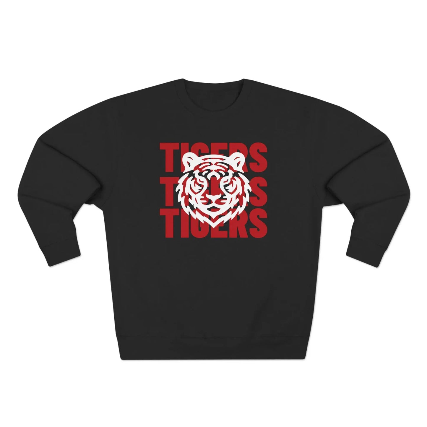 Jackson State Univ Tigers 3X Red Crewneck Sweatshirt Printify