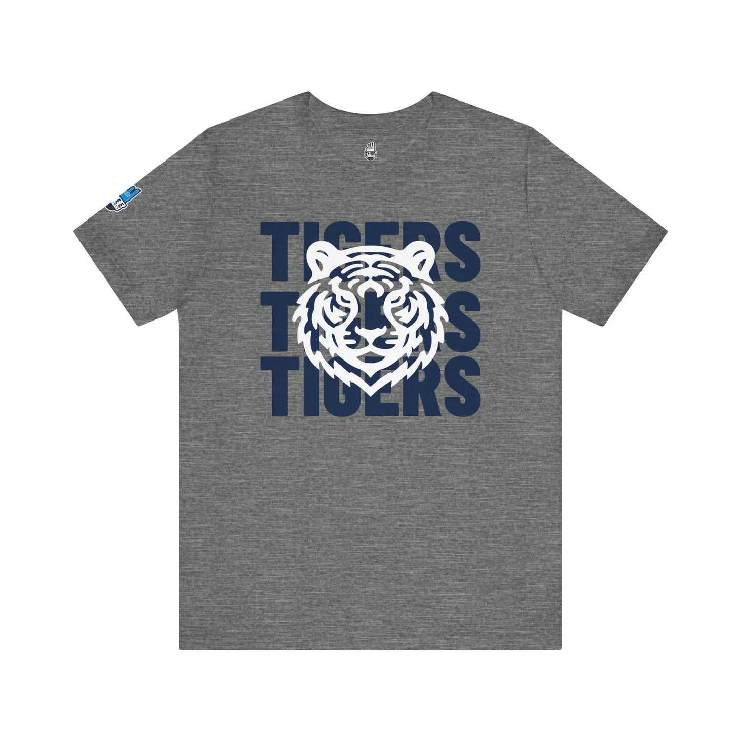 Jackson State Univ Tigers 3X Navy Jersey Short Sleeve Tee Printify