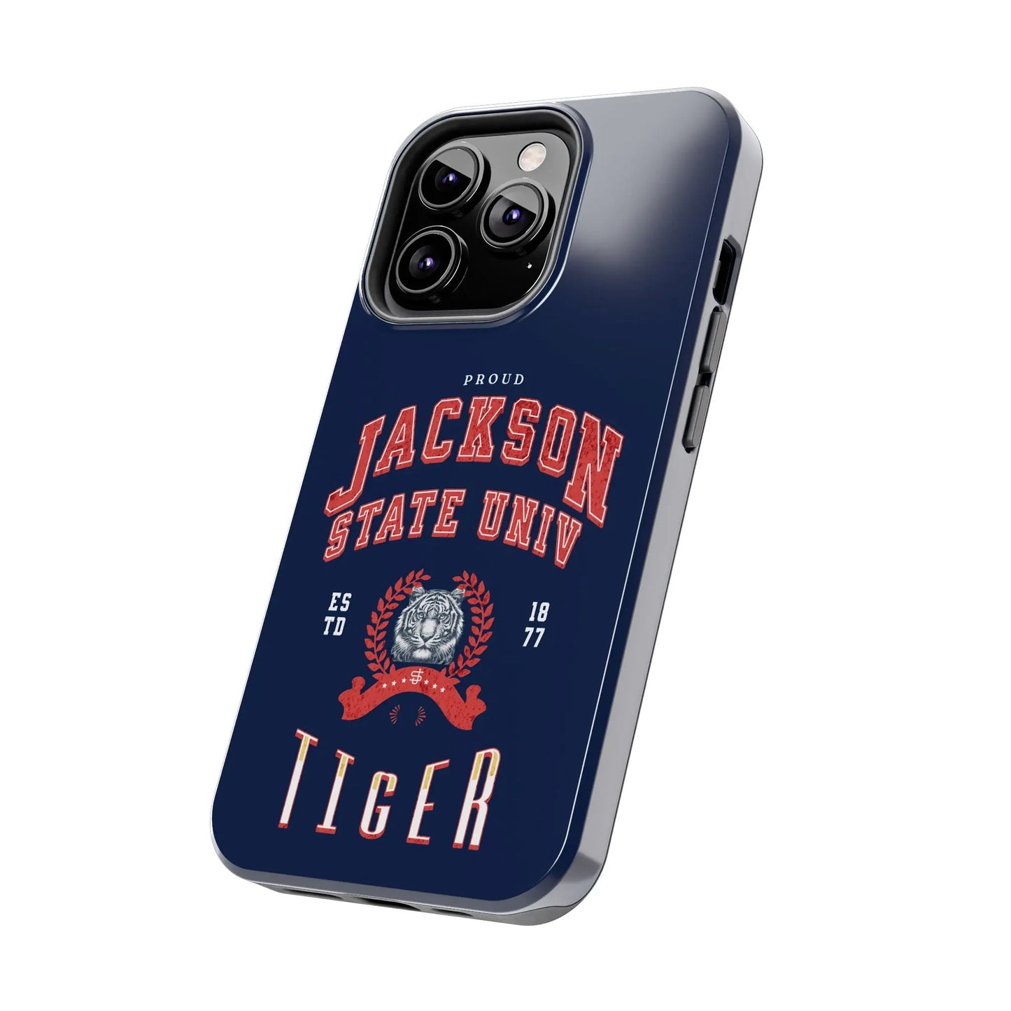 Proud Jackson State Univ Tiger Red - Navy Case Printify