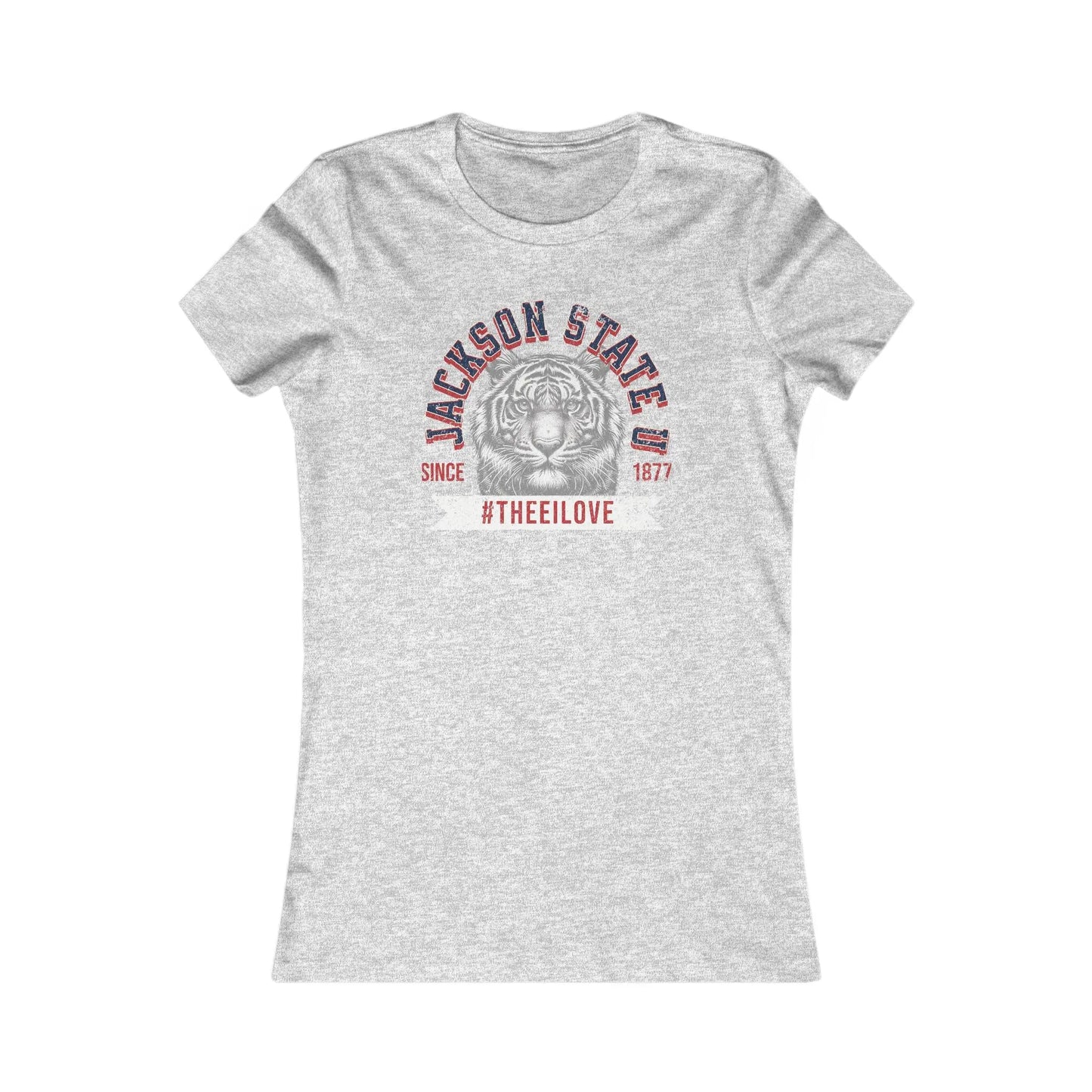 Jackson State Univ #TheeILove Women's White Favorite Tee Printify