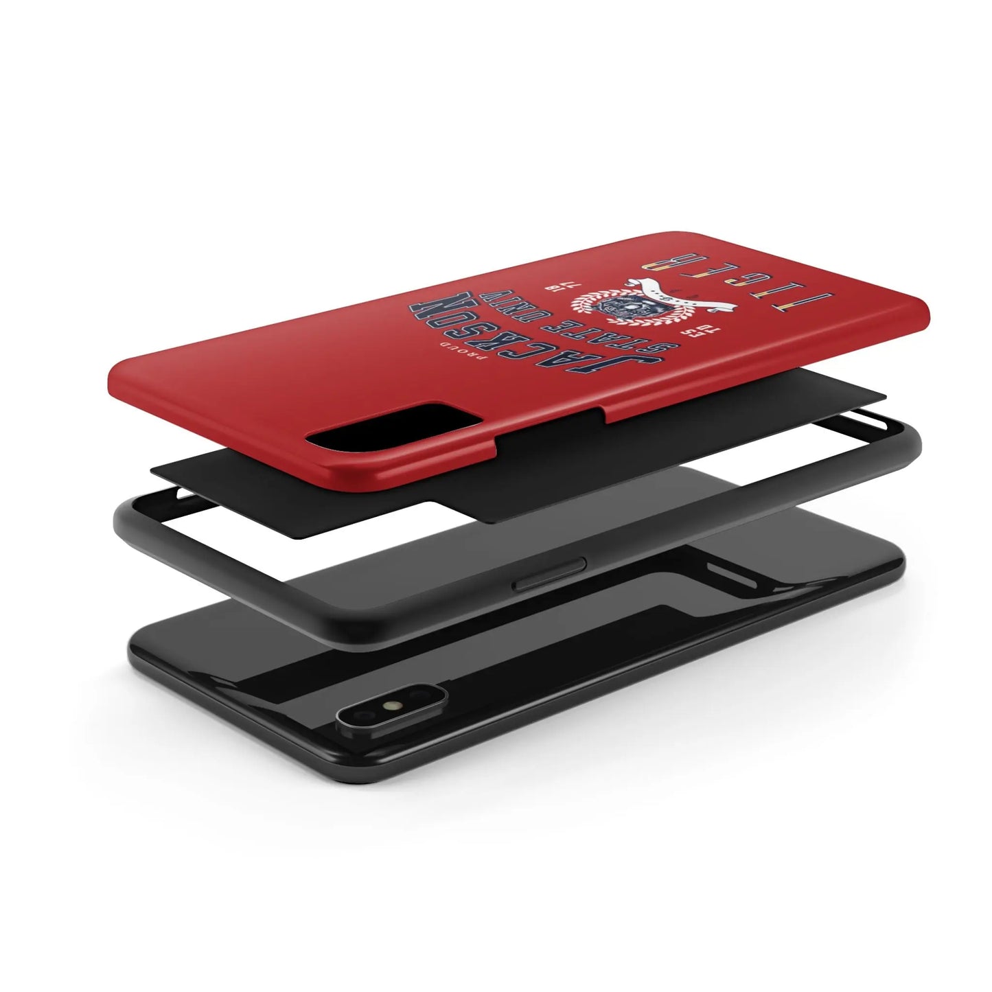 Proud Jackson State Univ Tiger White - Red Case Printify