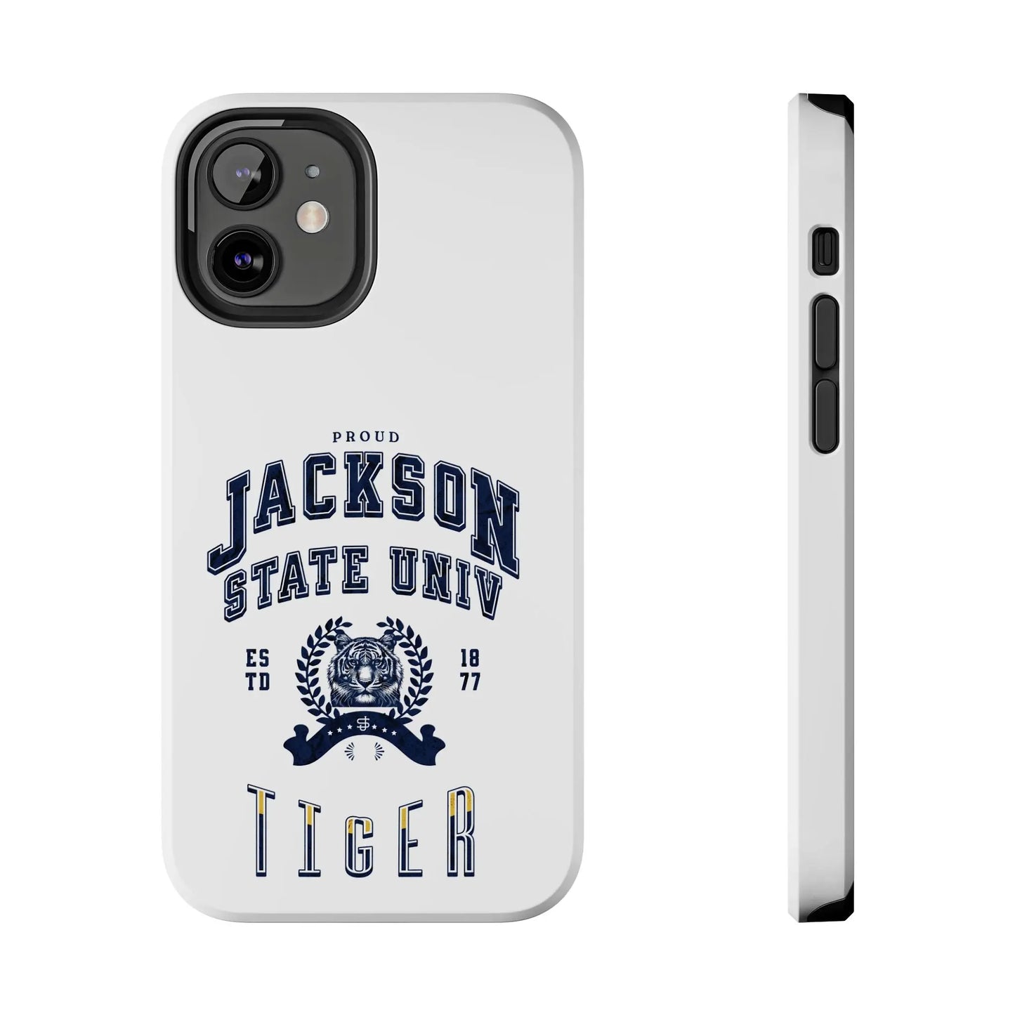 Proud Jackson State Univ Tiger Navy - White Case Printify