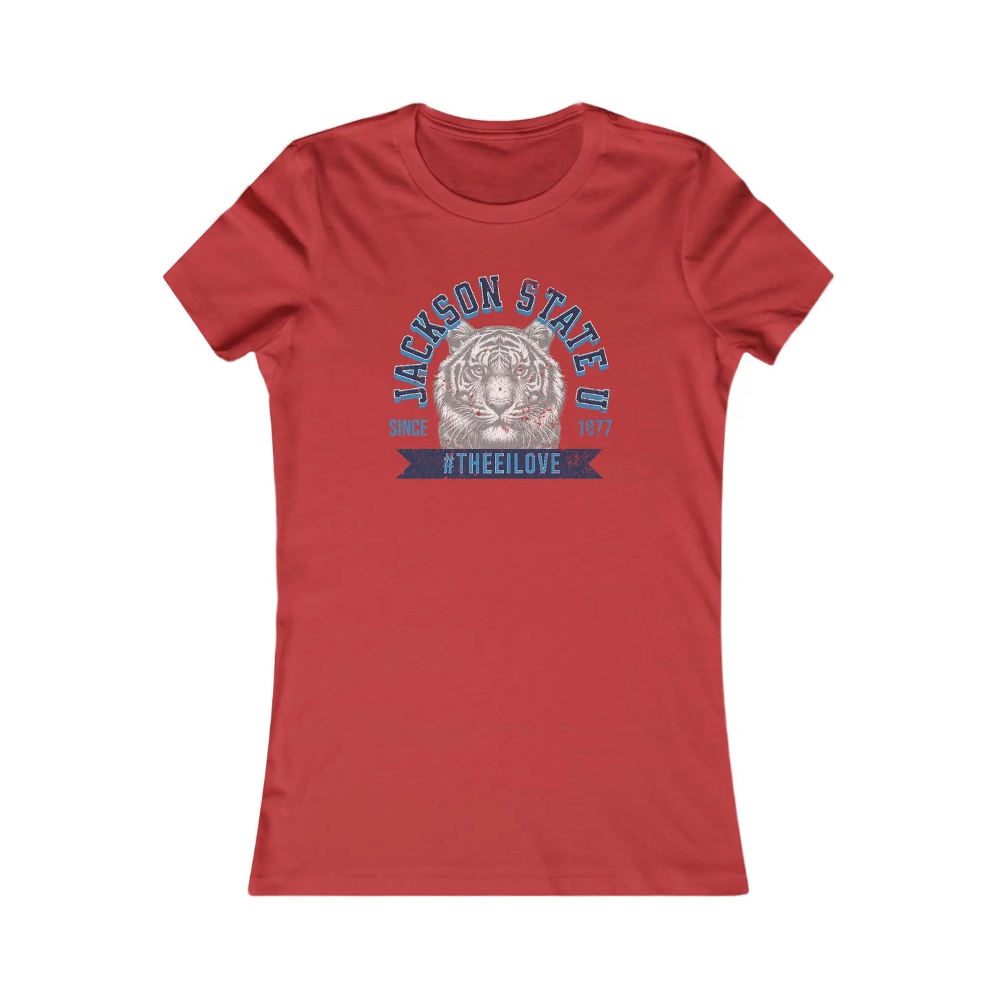 Jackson State Univ #TheeILove Women's Navy Favorite Tee Printify