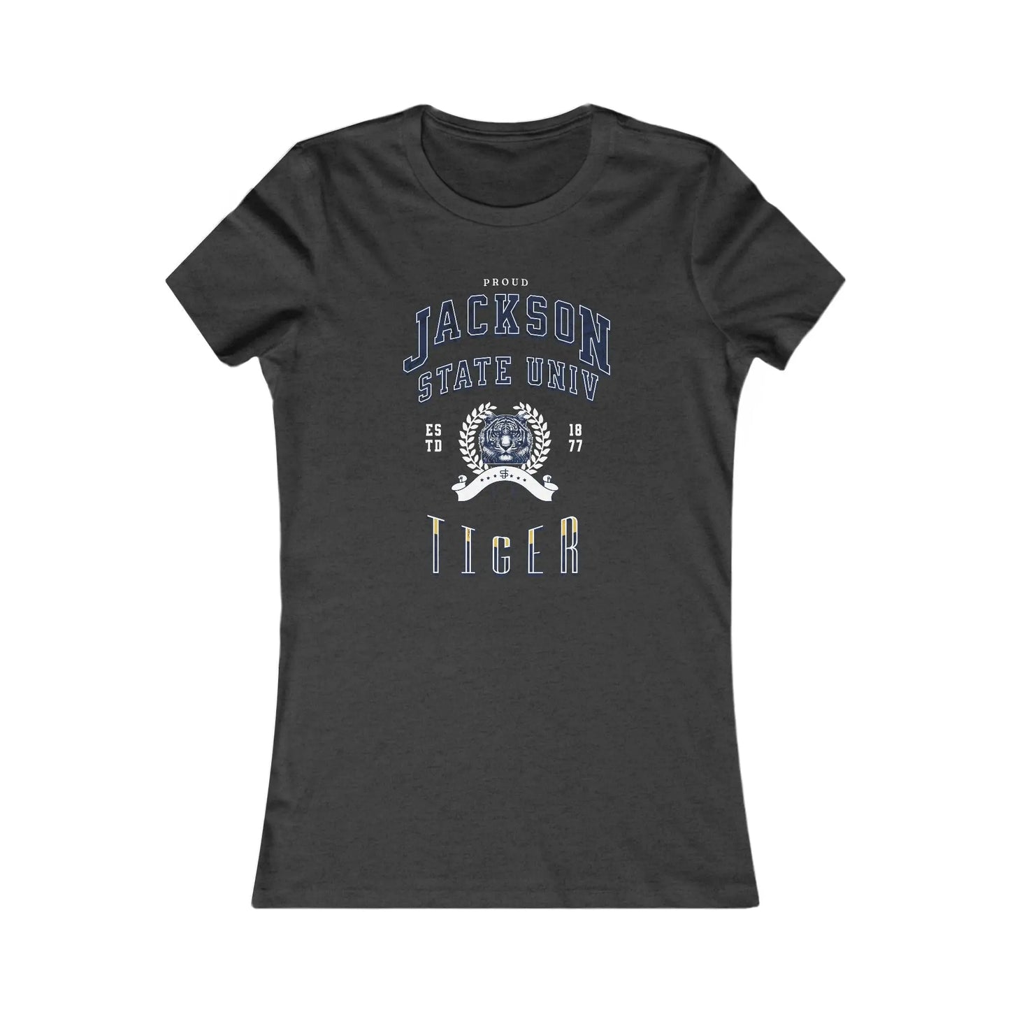 Proud Jackson State Univ Tiger Women's White Favorite Tee Printify