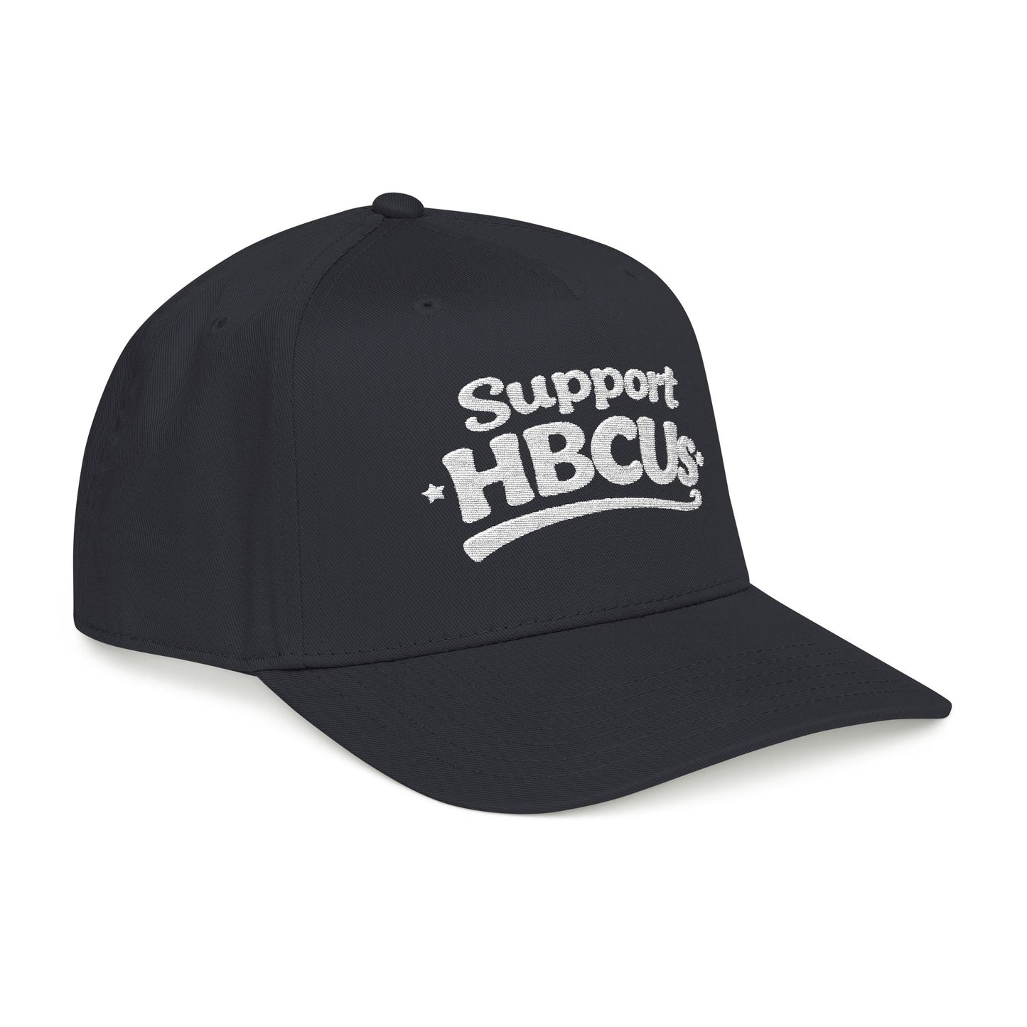 Support HBCUs White Embroidered Bill Cap Printify