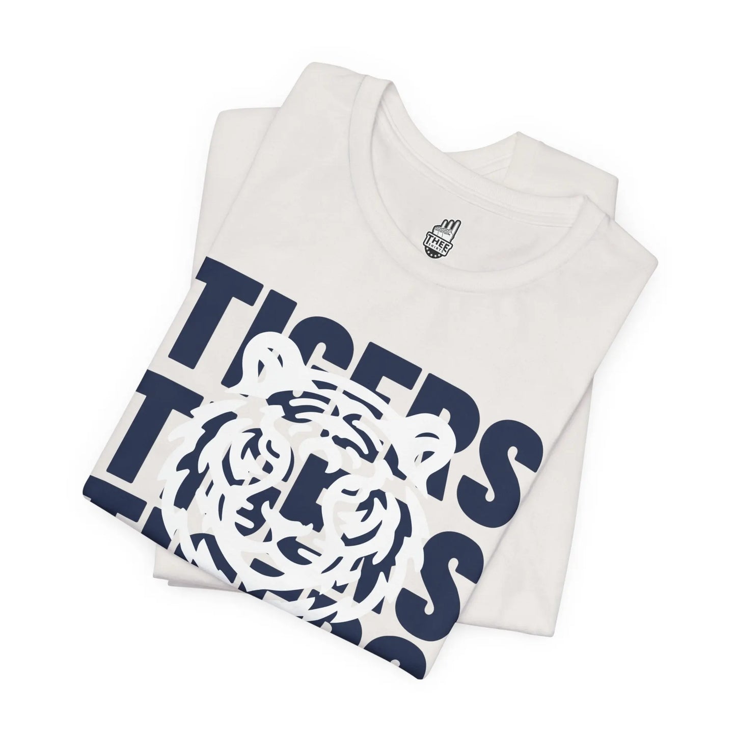 Jackson State Univ Tigers 3X Navy Jersey Short Sleeve Tee Printify