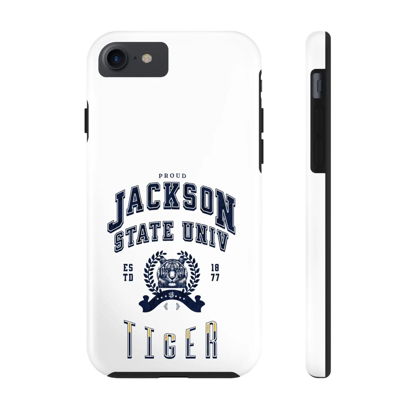 Proud Jackson State Univ Tiger Navy - White Case Printify