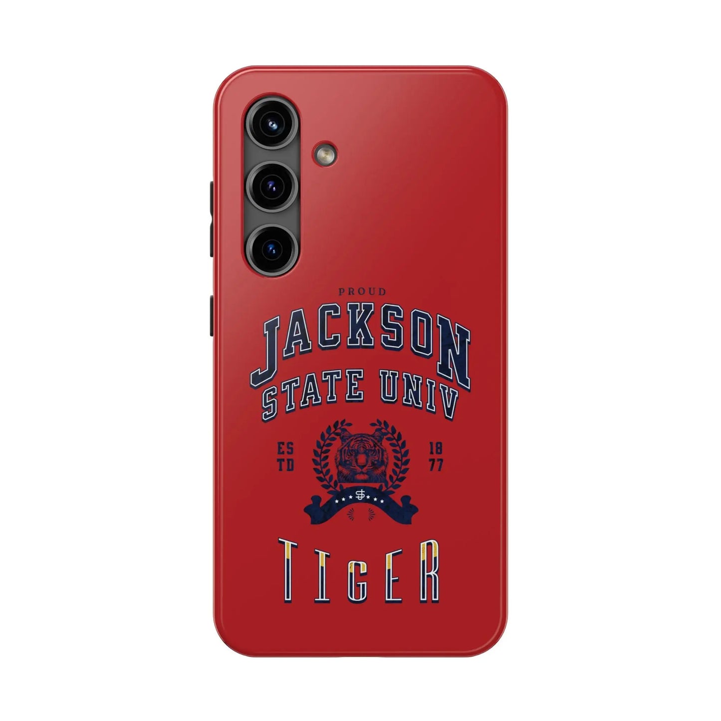 Proud Jackson State Univ Tiger Navy - Red Case Printify