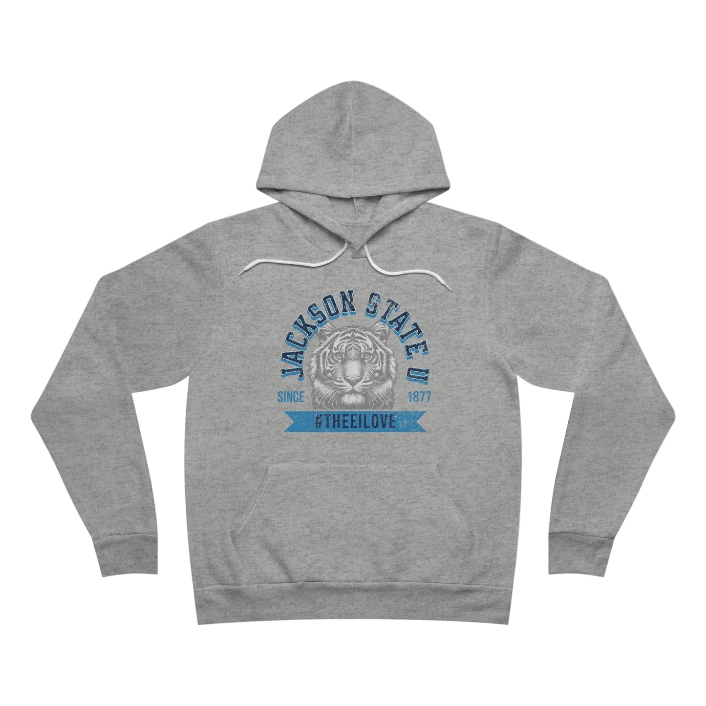 Jackson State Univ #TheeILove Men's Baby Blue Fleece Pullover Hoodie Printify
