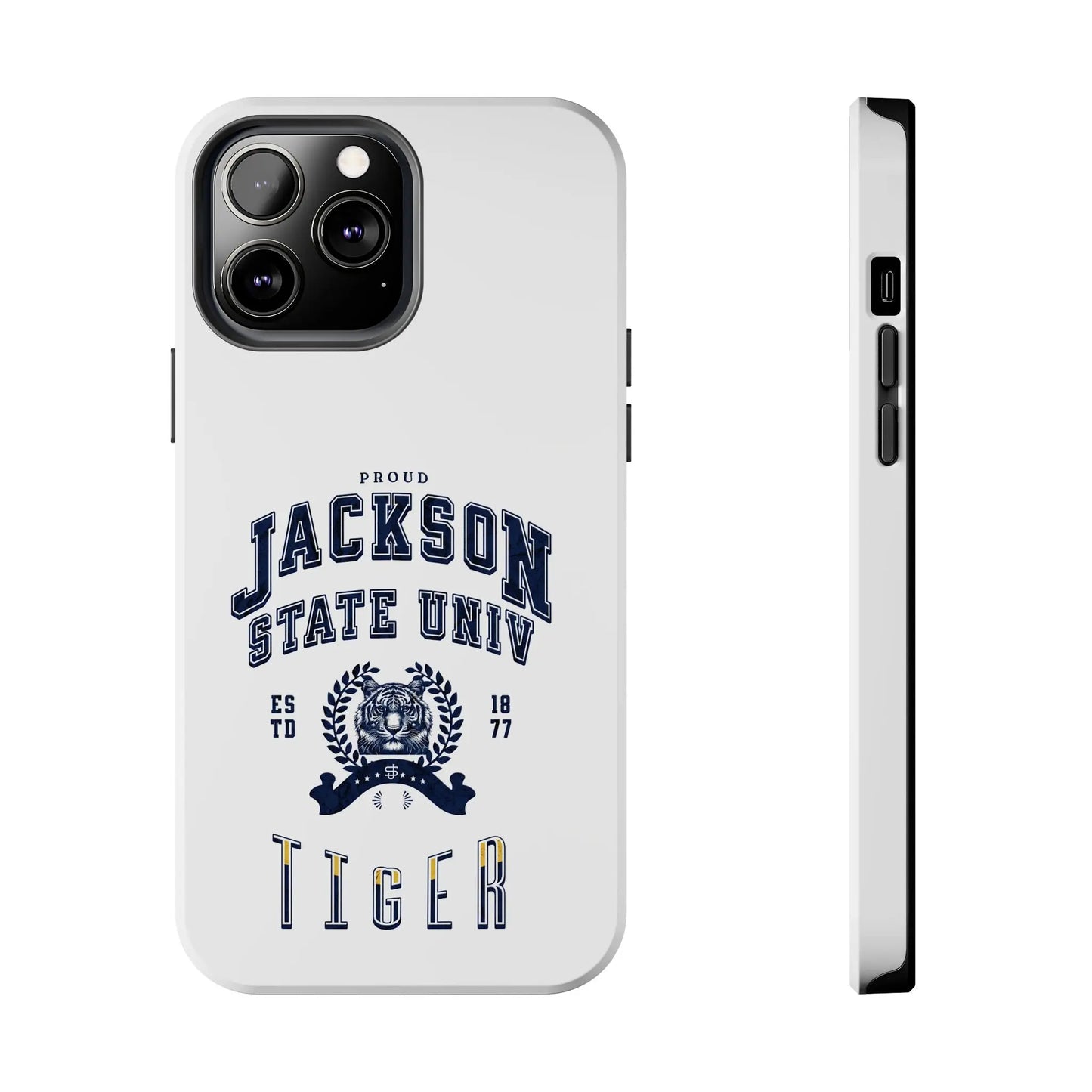 Proud Jackson State Univ Tiger Navy - White Case Printify