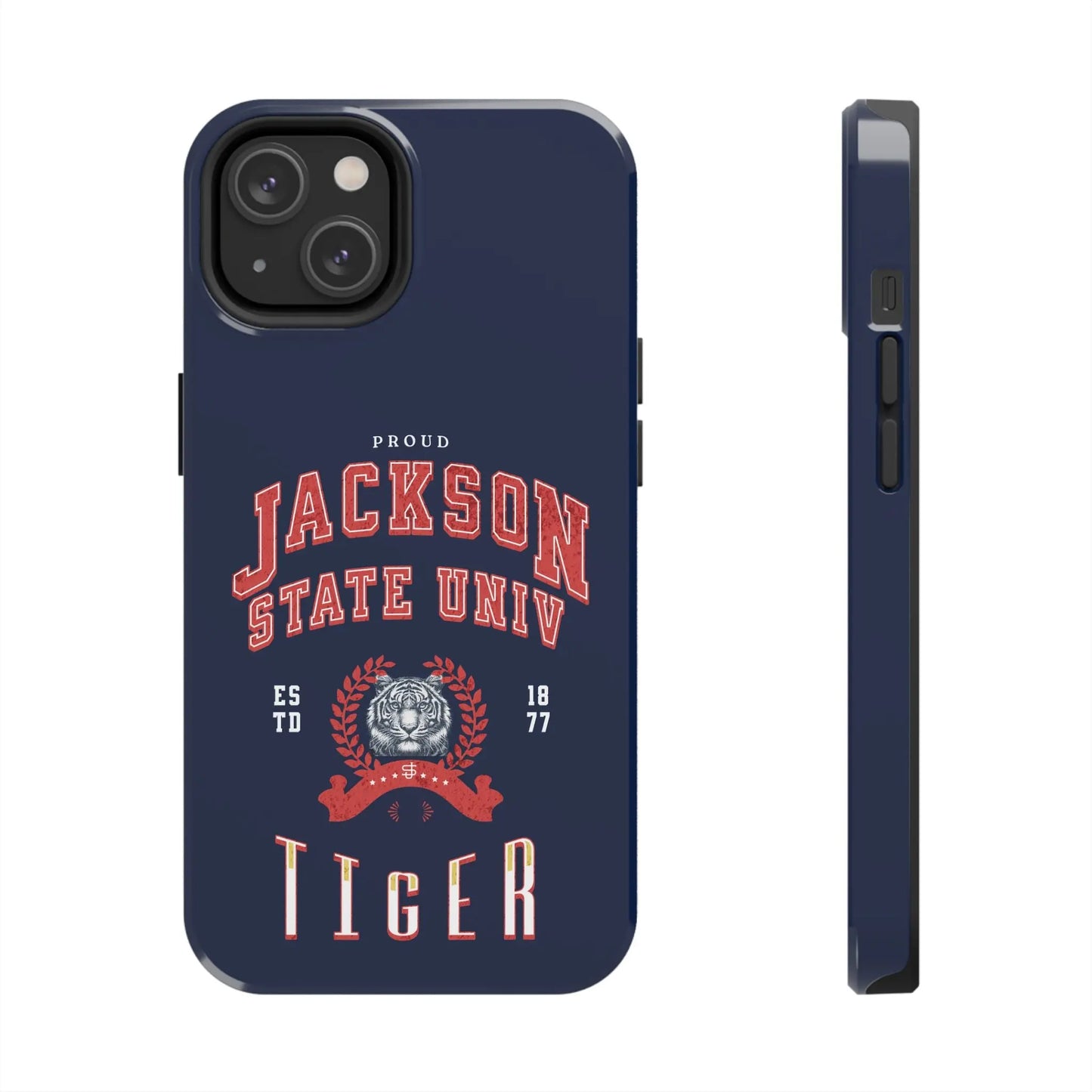 Proud Jackson State Univ Tiger Red - Navy Case Printify