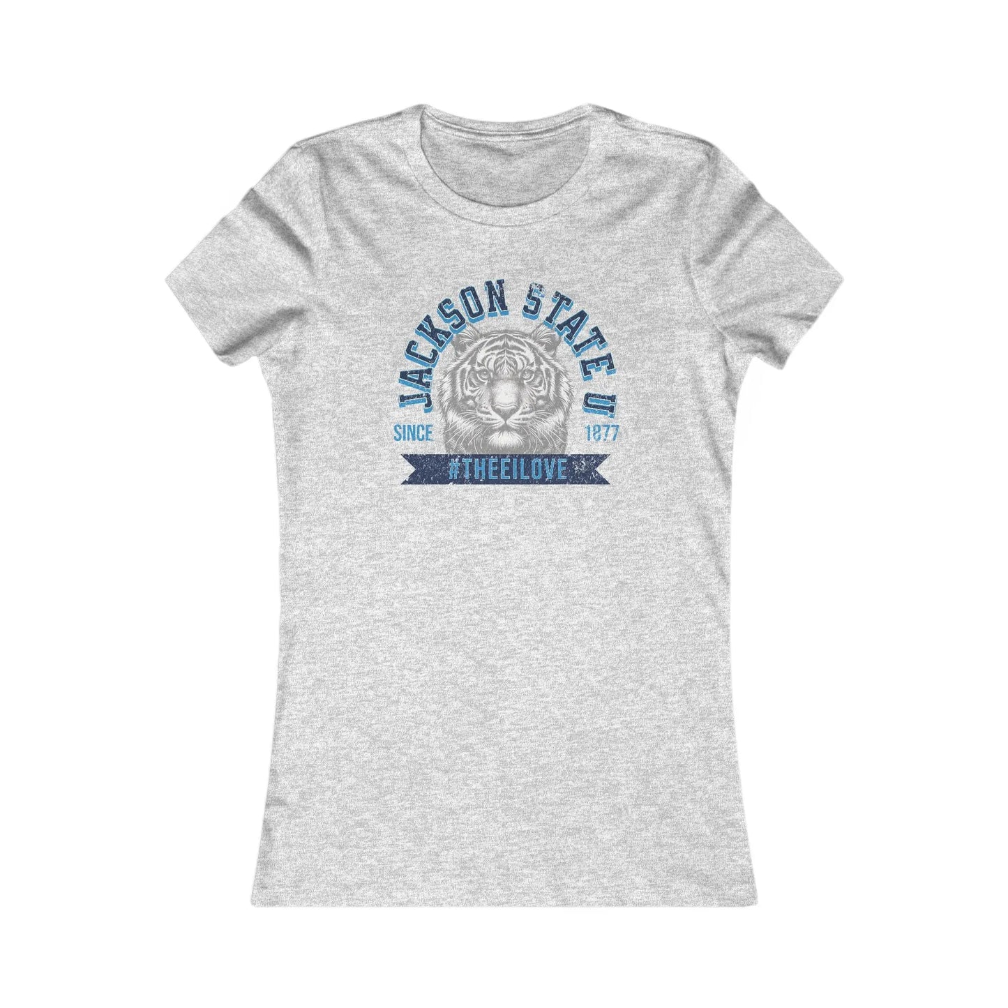 Jackson State Univ #TheeILove Women's Navy Favorite Tee Printify
