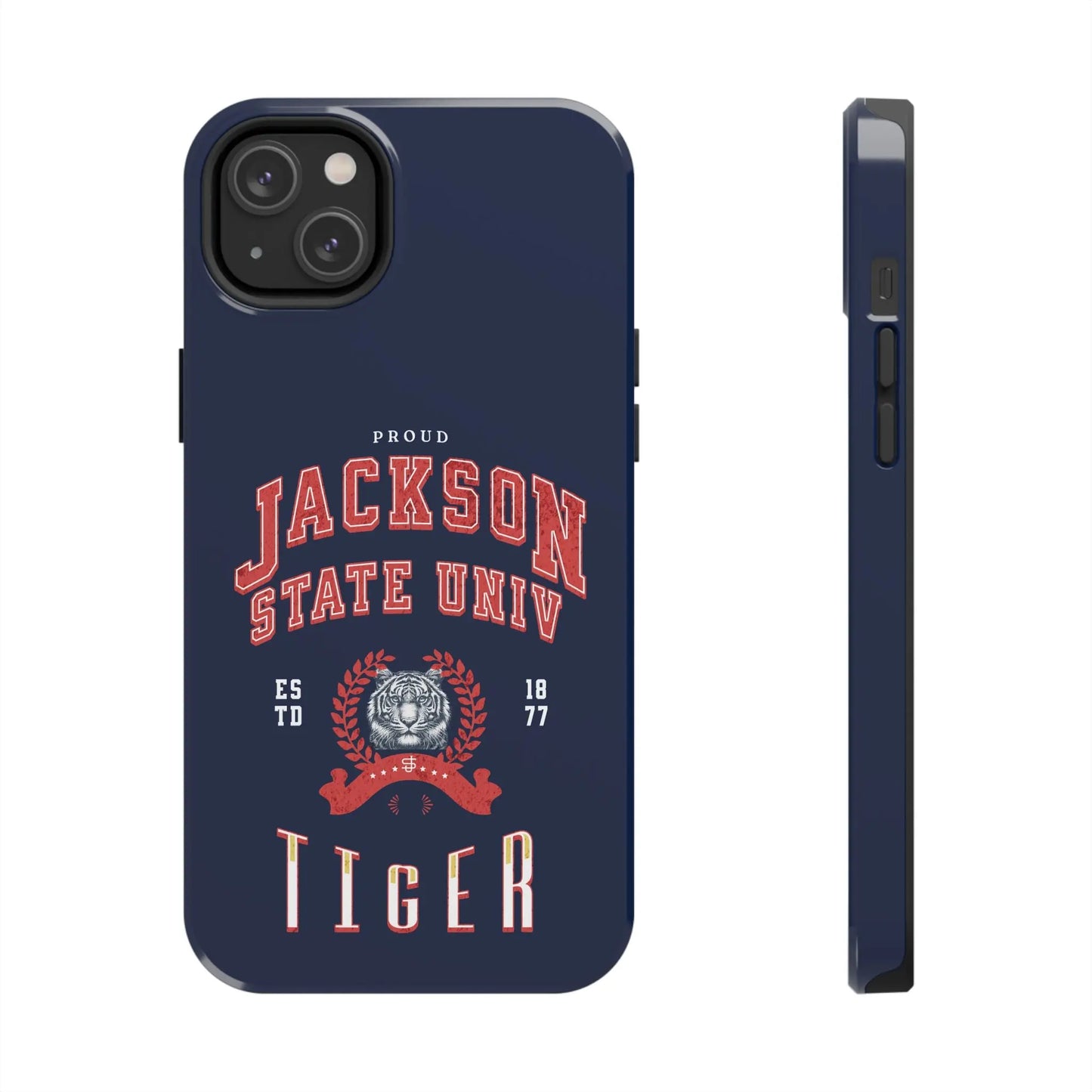 Proud Jackson State Univ Tiger Red - Navy Case Printify