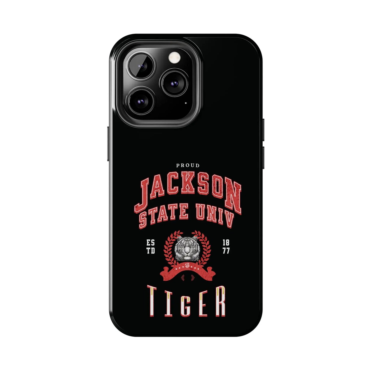 Proud Jackson State Univ Tiger Red - Black Case Printify