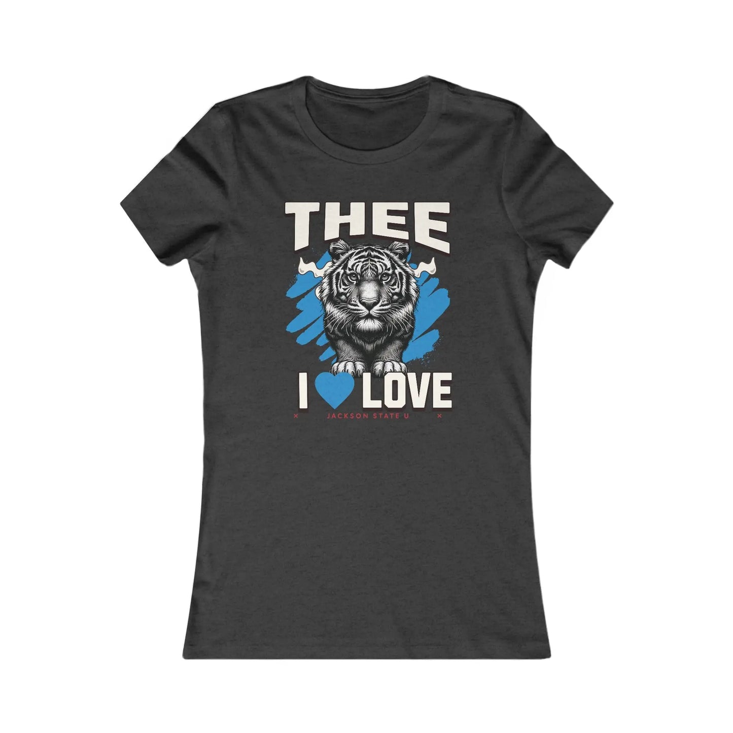 #TheeILove Jackson State U Tigerhead Women's Baby Blue Favorite Tee Printify