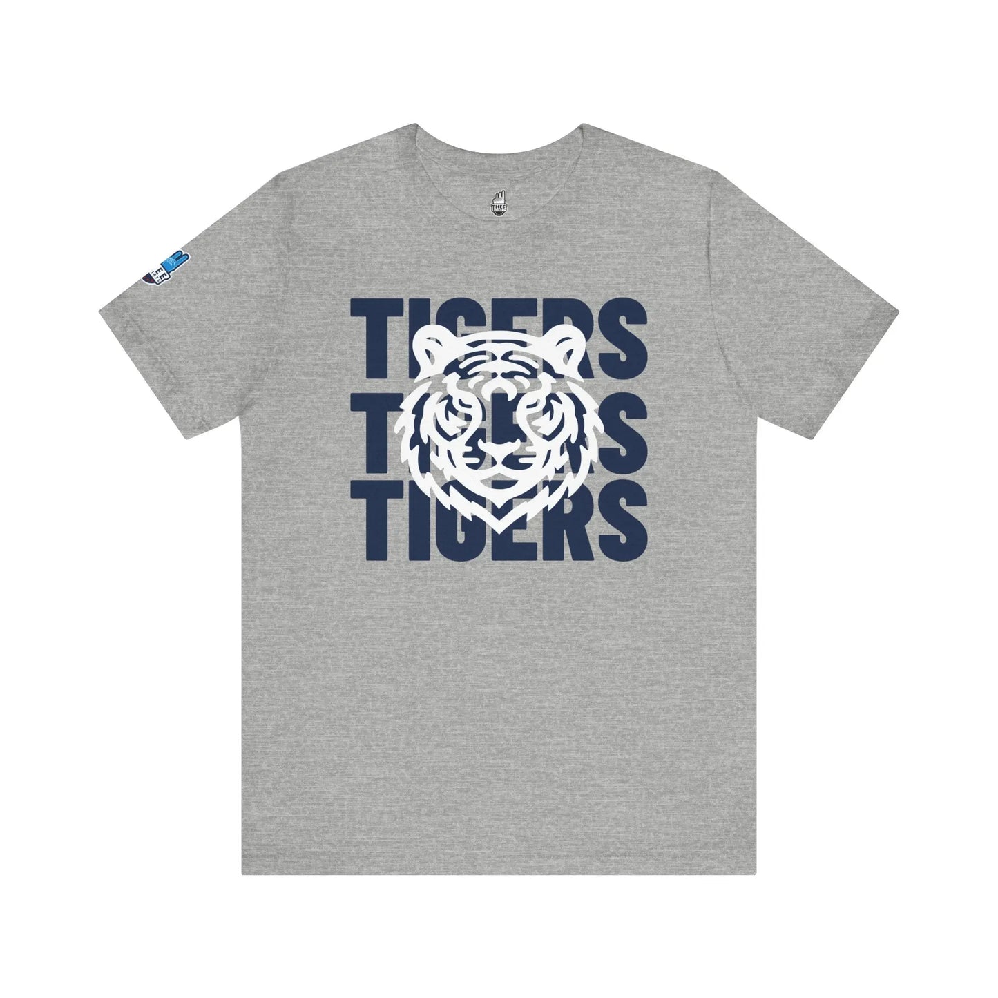 Jackson State Univ Tigers 3X Navy Jersey Short Sleeve Tee Printify
