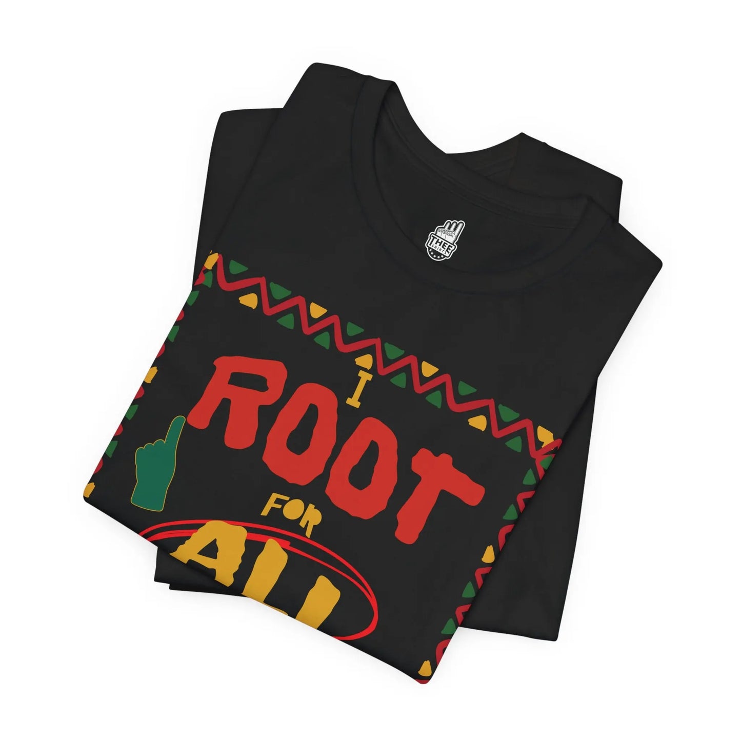 I Root for All HBCUs Print Black Jersey Short Sleeve Tee Printify