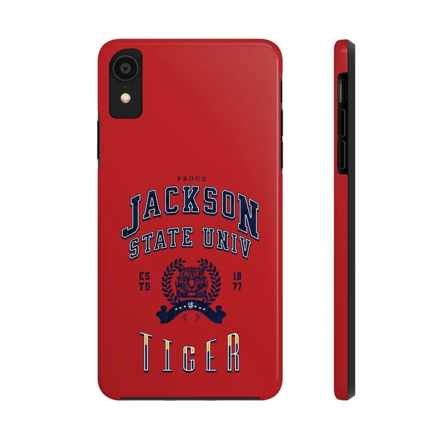 Proud Jackson State Univ Tiger Navy - Red Case Printify
