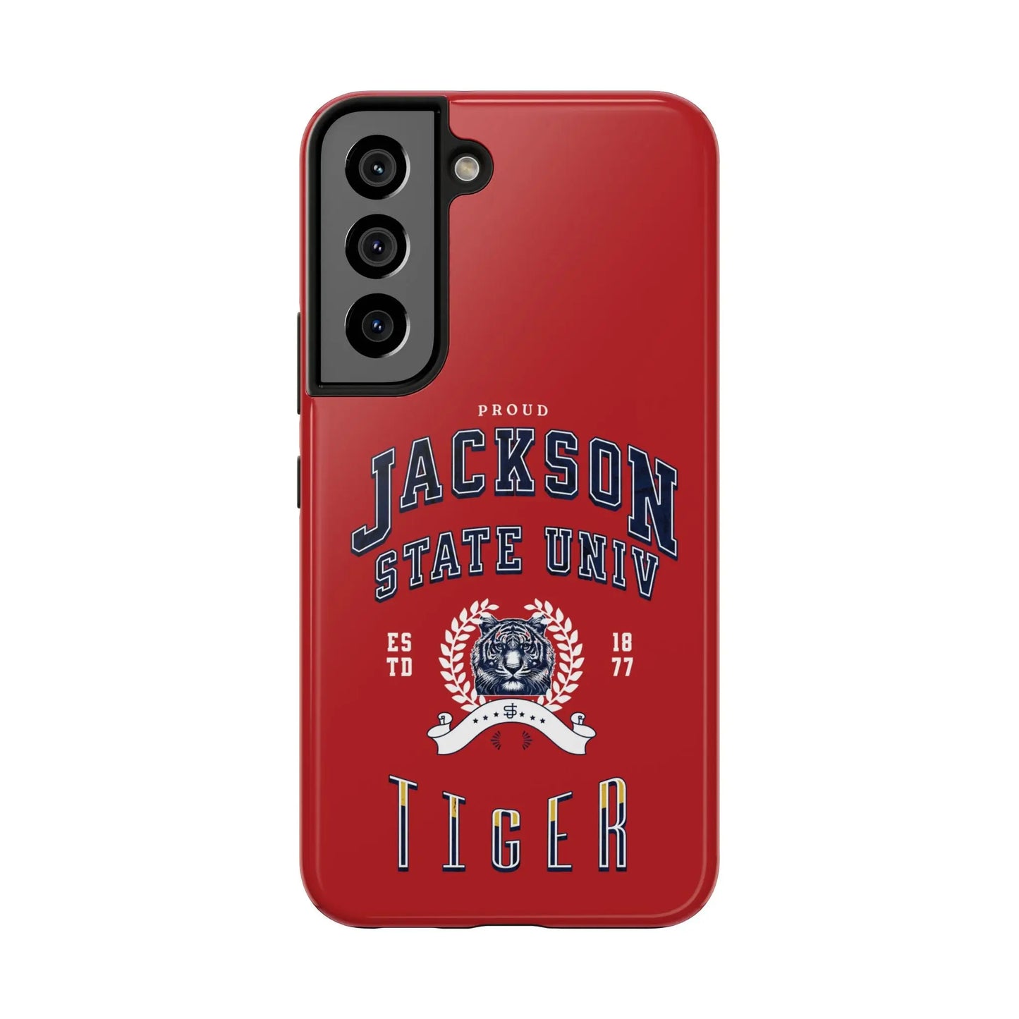 Proud Jackson State Univ Tiger White - Red Case Printify