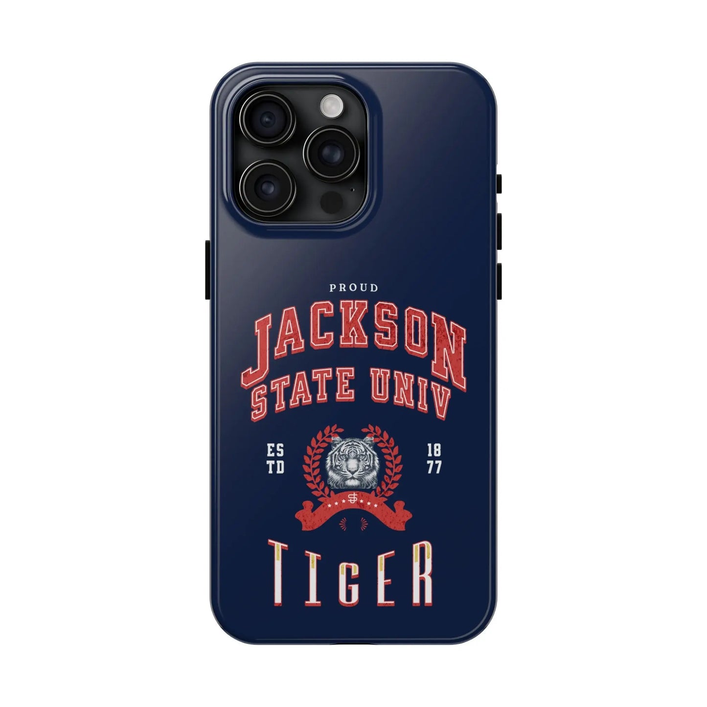 Proud Jackson State Univ Tiger Red - Navy Case Printify