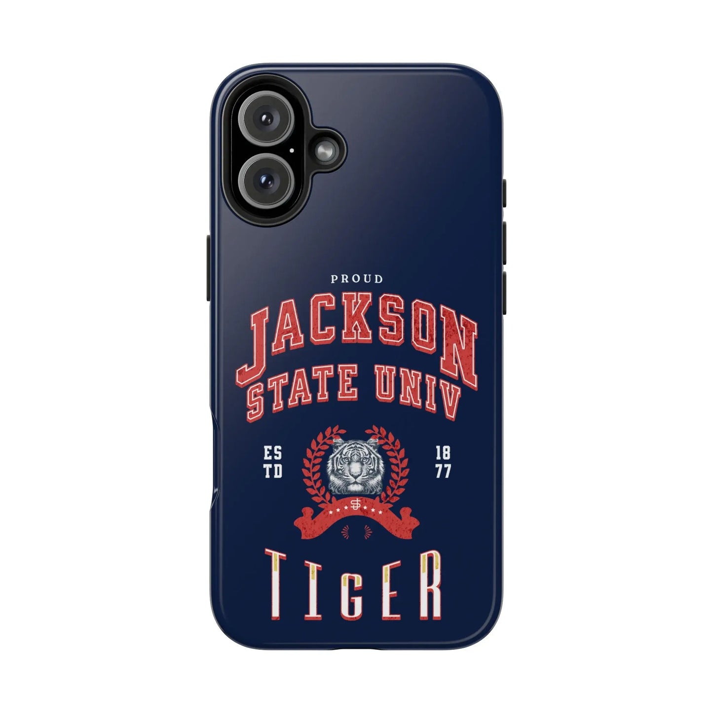 Proud Jackson State Univ Tiger Red - Navy Case Printify