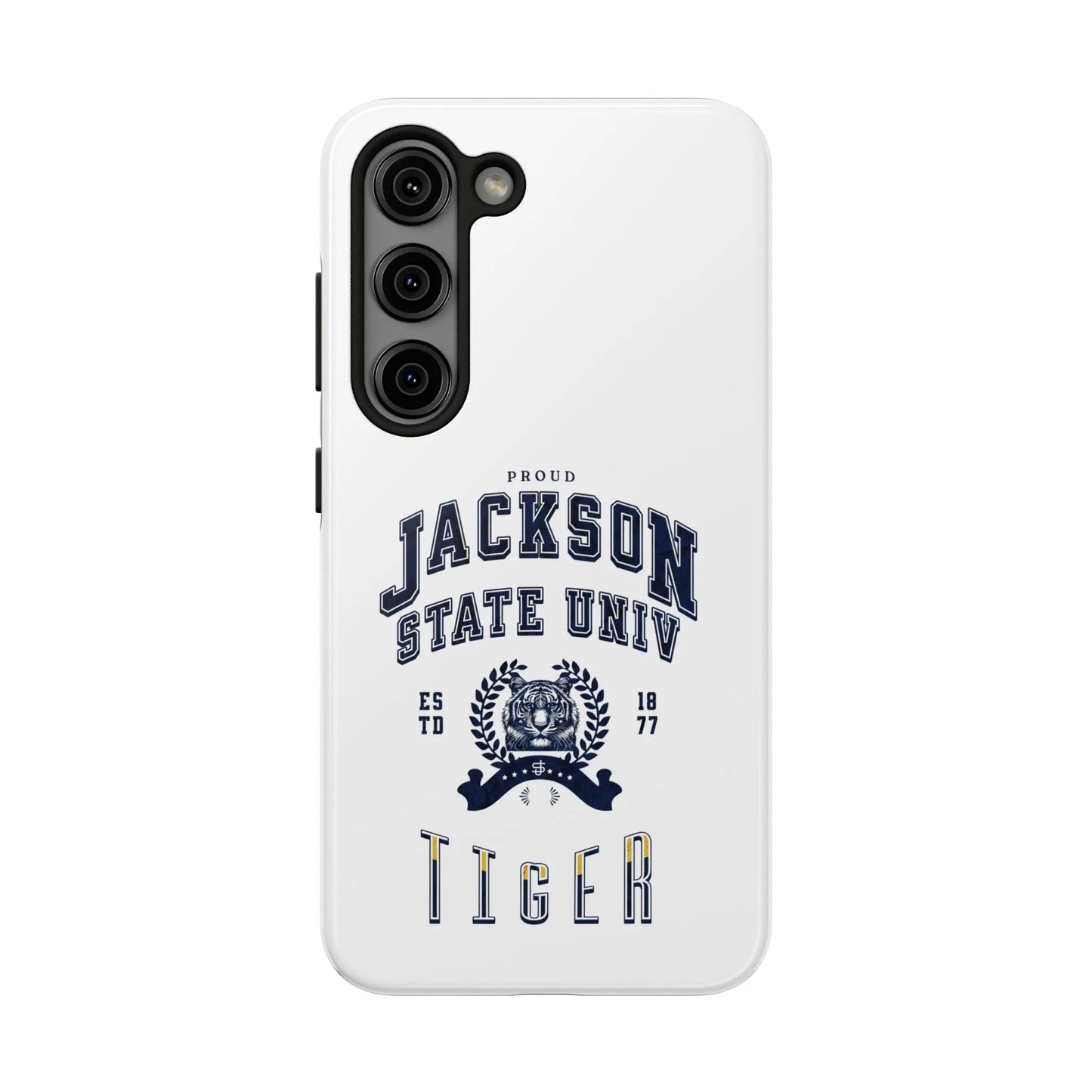 Proud Jackson State Univ Tiger Navy - White Case Printify