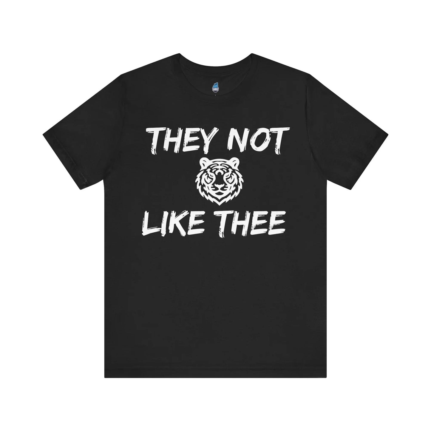 They Not Like Thee Men's Tiger White Jersey Short Sleeve Tee Printify