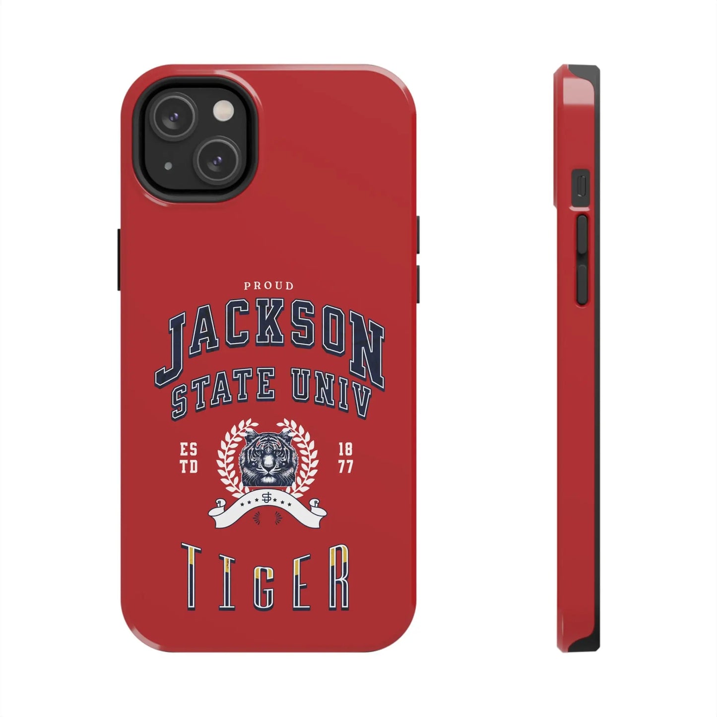 Proud Jackson State Univ Tiger White - Red Case Printify