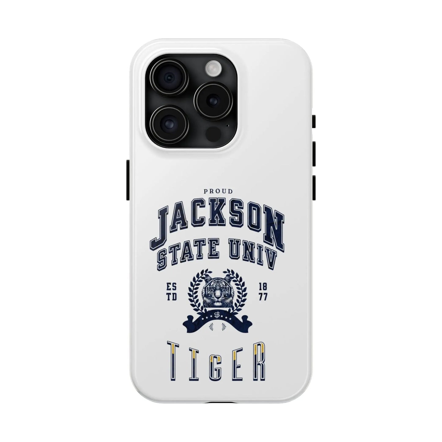 Proud Jackson State Univ Tiger Navy - White Case Printify