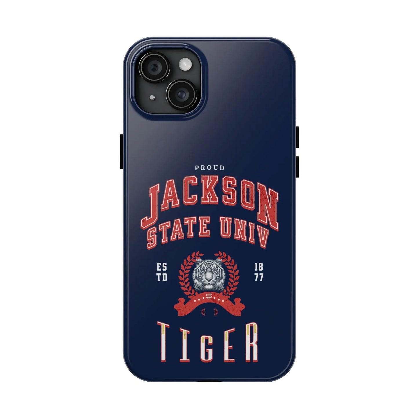 Proud Jackson State Univ Tiger Red - Navy Case Printify